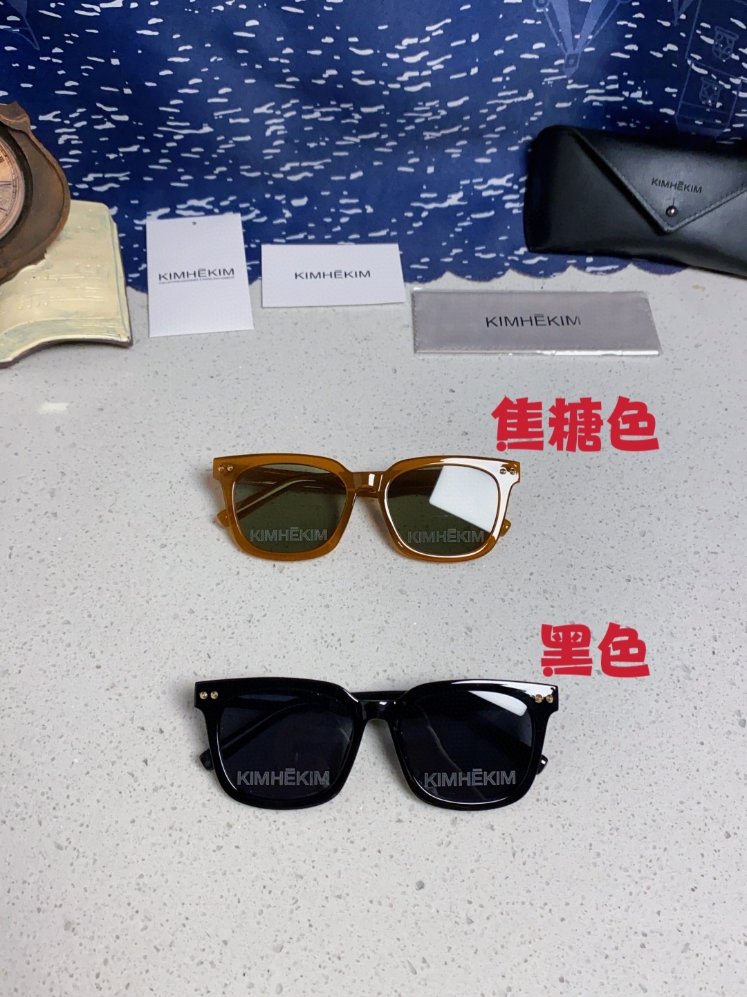 Kimhekin 2025新款复古kim字母柳钉 墨镜近视防晒太阳镜高级感女眼镜男女通用款