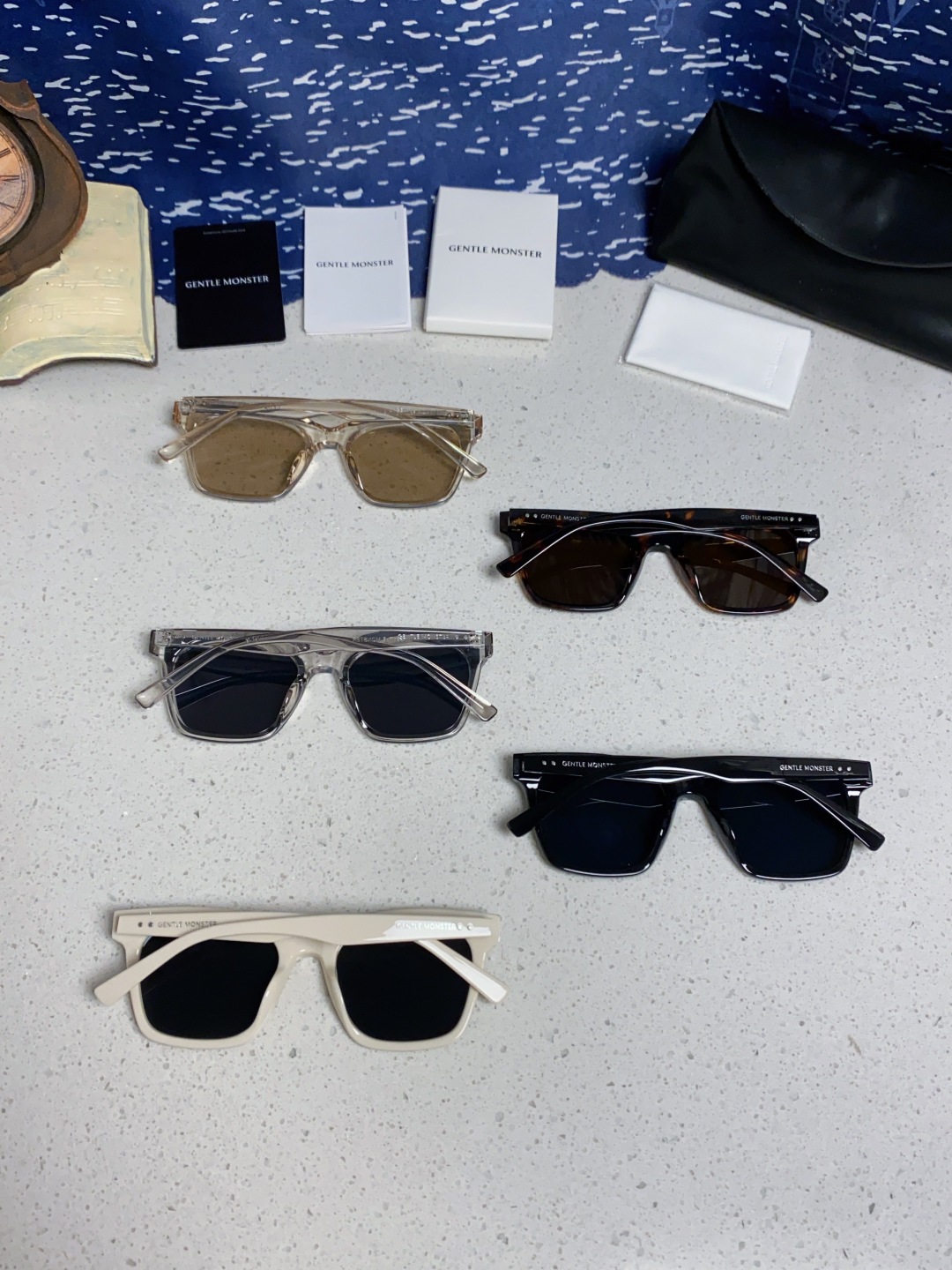 Gentle Moster(GM) 新款方框太阳眼镜女圆脸 时尚遮阳墨镜男防紫外线 型号：GEGEN