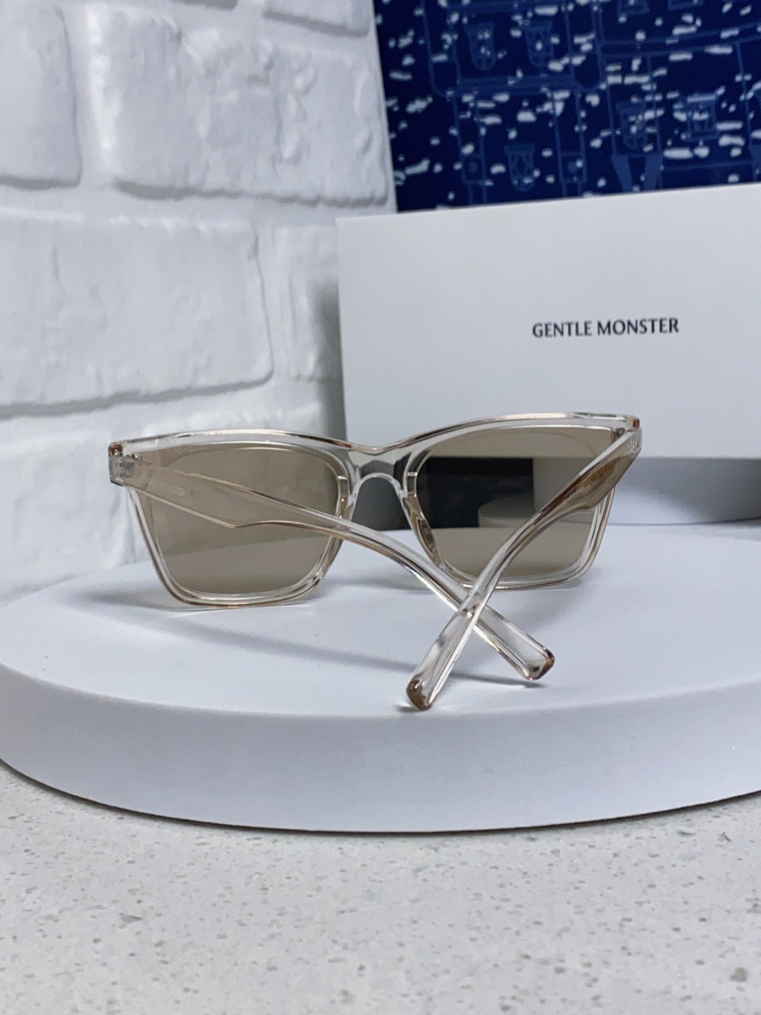 Gentle Moster(GM) 新款方框太阳眼镜女圆脸 时尚遮阳墨镜男防紫外线 型号：GEGEN