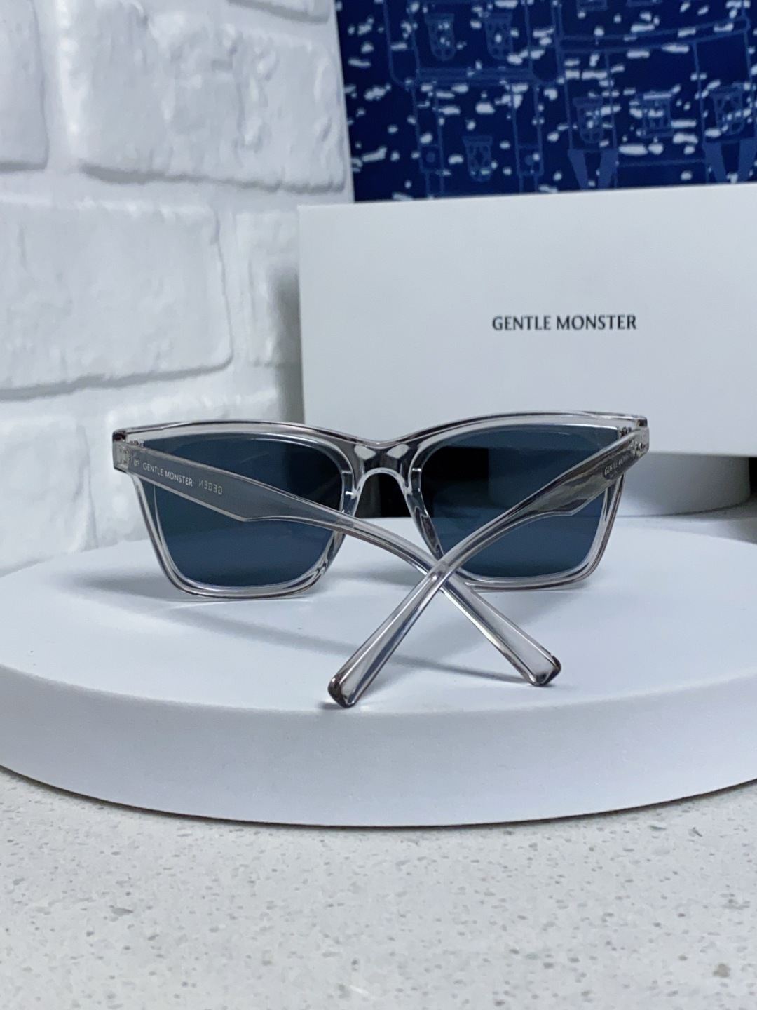 Gentle Moster(GM) 新款方框太阳眼镜女圆脸 时尚遮阳墨镜男防紫外线 型号：GEGEN