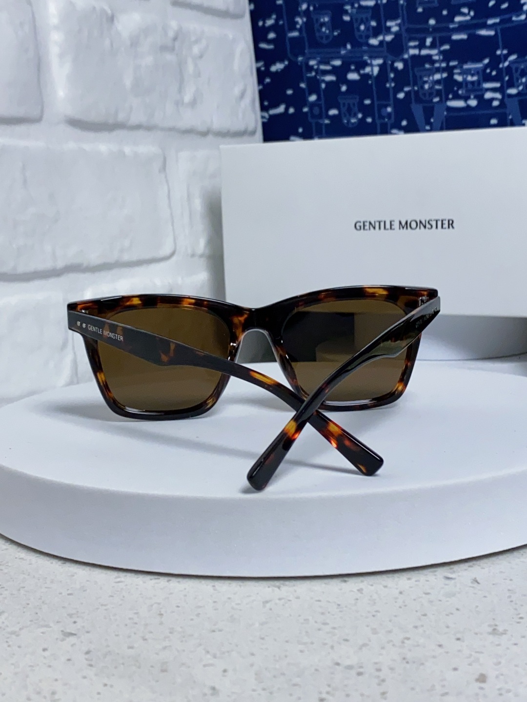 Gentle Moster(GM) 新款方框太阳眼镜女圆脸 时尚遮阳墨镜男防紫外线 型号：GEGEN