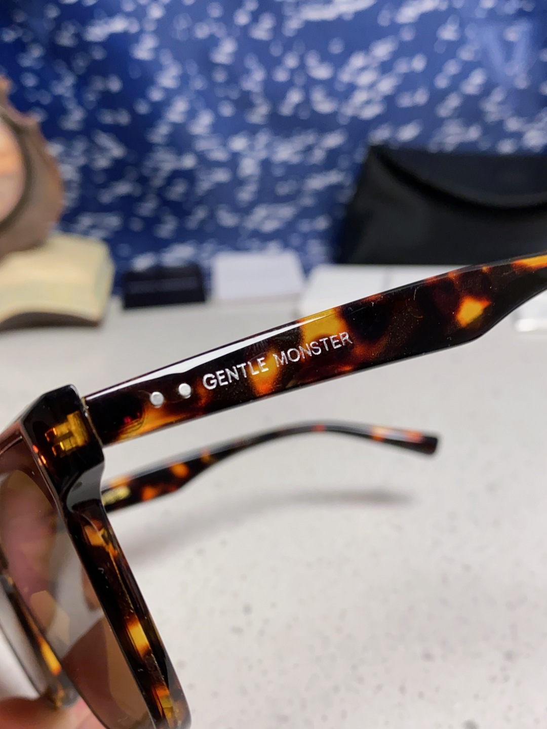 Gentle Moster(GM) 新款方框太阳眼镜女圆脸 时尚遮阳墨镜男防紫外线 型号：GEGEN