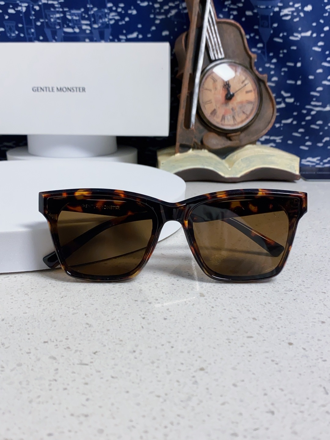 Gentle Moster(GM) 新款方框太阳眼镜女圆脸 时尚遮阳墨镜男防紫外线 型号：GEGEN