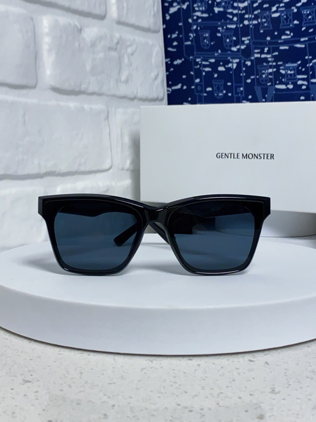 Gentle Moster(GM) 新款方框太阳眼镜女圆脸 时尚遮阳墨镜男防紫外线 型号：GEGEN