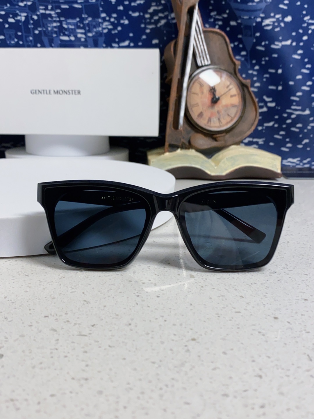 Gentle Moster(GM) 新款方框太阳眼镜女圆脸 时尚遮阳墨镜男防紫外线 型号：GEGEN