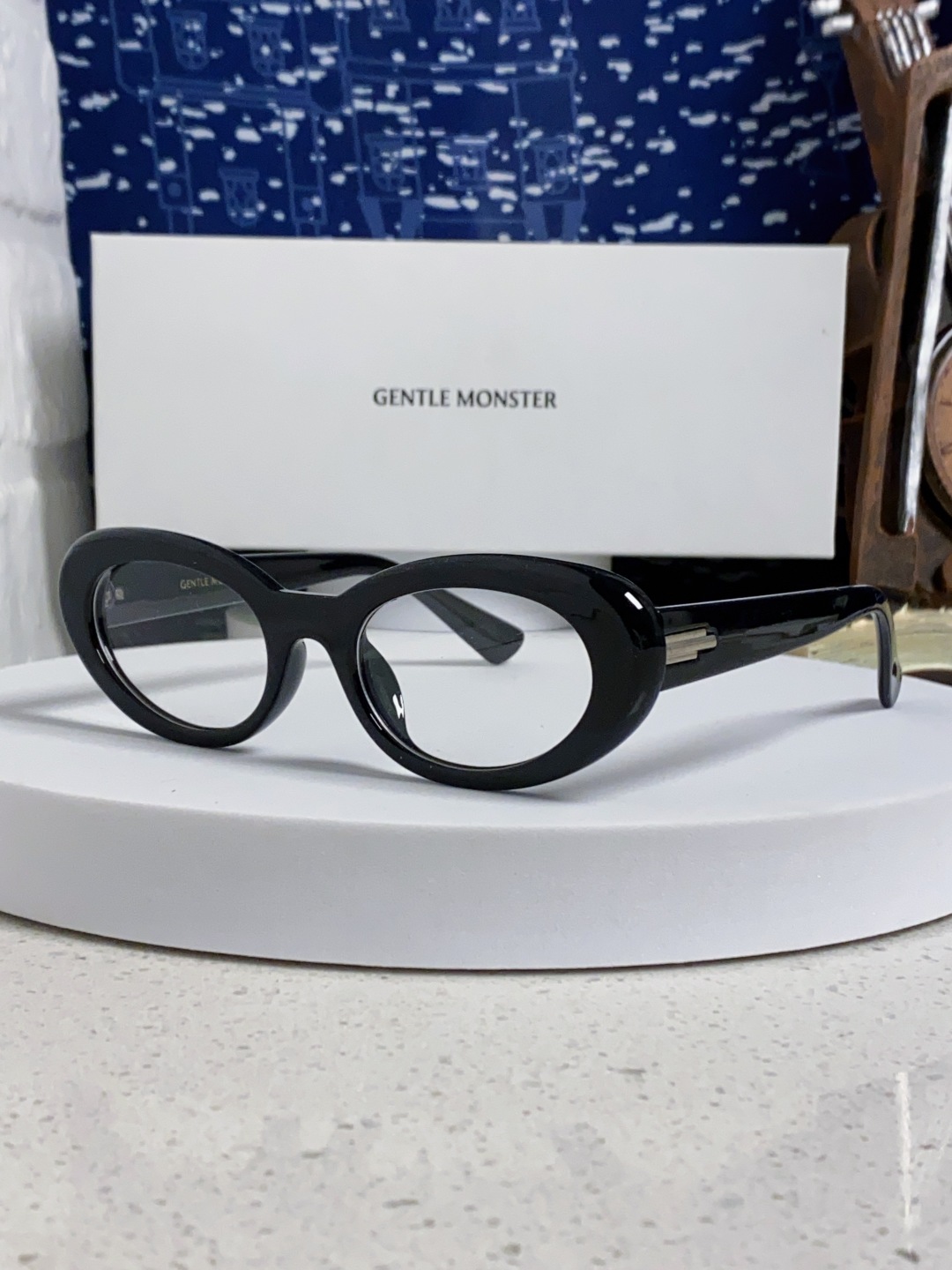 Gentle Moster(GM) 王安宇同款墨镜gm男士痞帅椭圆小框偏光防紫外线近视太阳眼镜女潮 型号