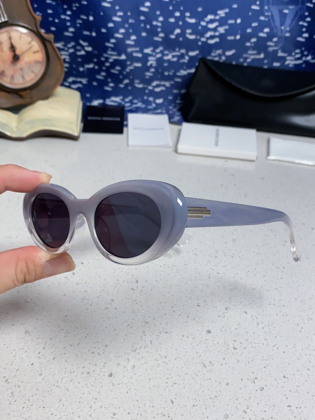 Gentle Moster(GM) 王安宇同款墨镜gm男士痞帅椭圆小框偏光防紫外线近视太阳眼镜女潮 型号