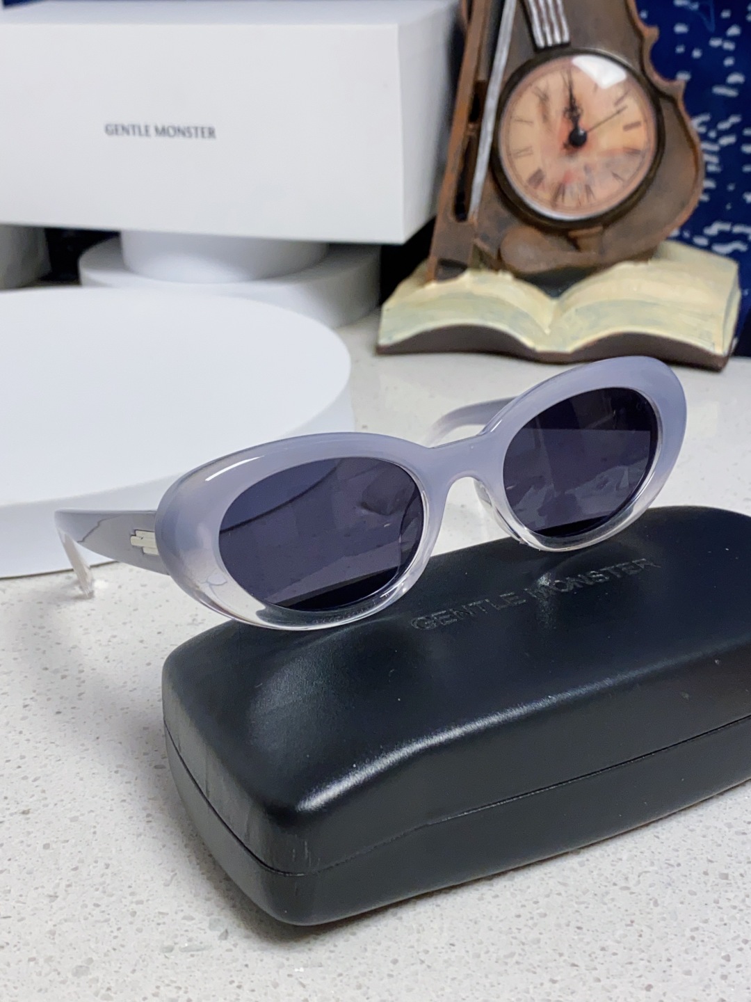 Gentle Moster(GM) 王安宇同款墨镜gm男士痞帅椭圆小框偏光防紫外线近视太阳眼镜女潮 型号