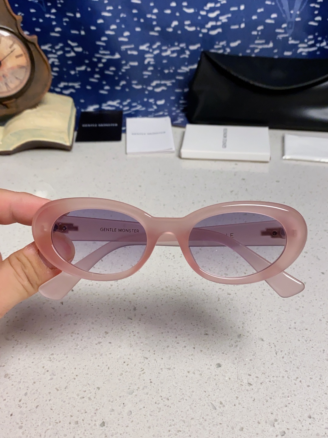 Gentle Moster(GM) 王安宇同款墨镜gm男士痞帅椭圆小框偏光防紫外线近视太阳眼镜女潮 型号