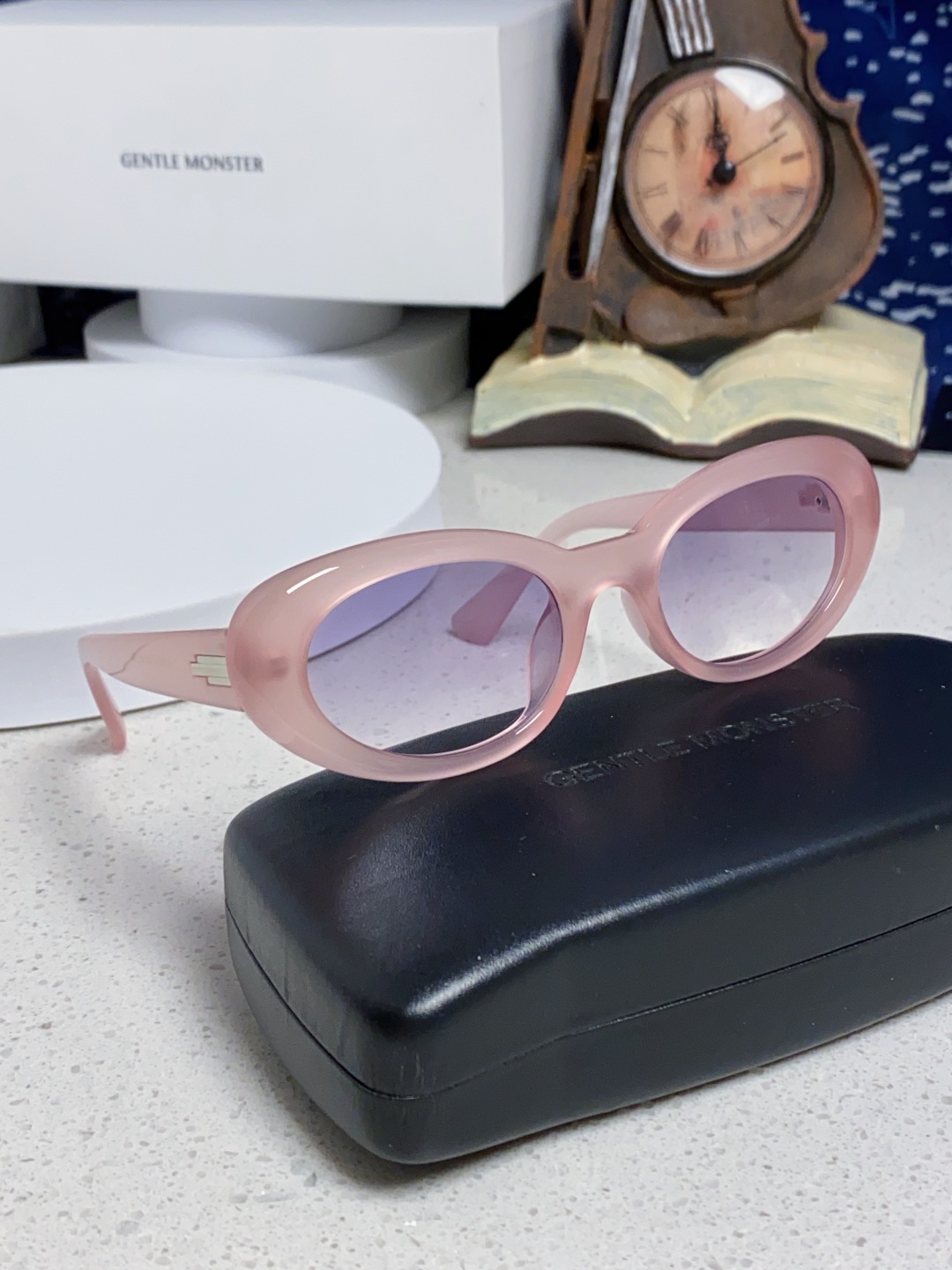 Gentle Moster(GM) 王安宇同款墨镜gm男士痞帅椭圆小框偏光防紫外线近视太阳眼镜女潮 型号