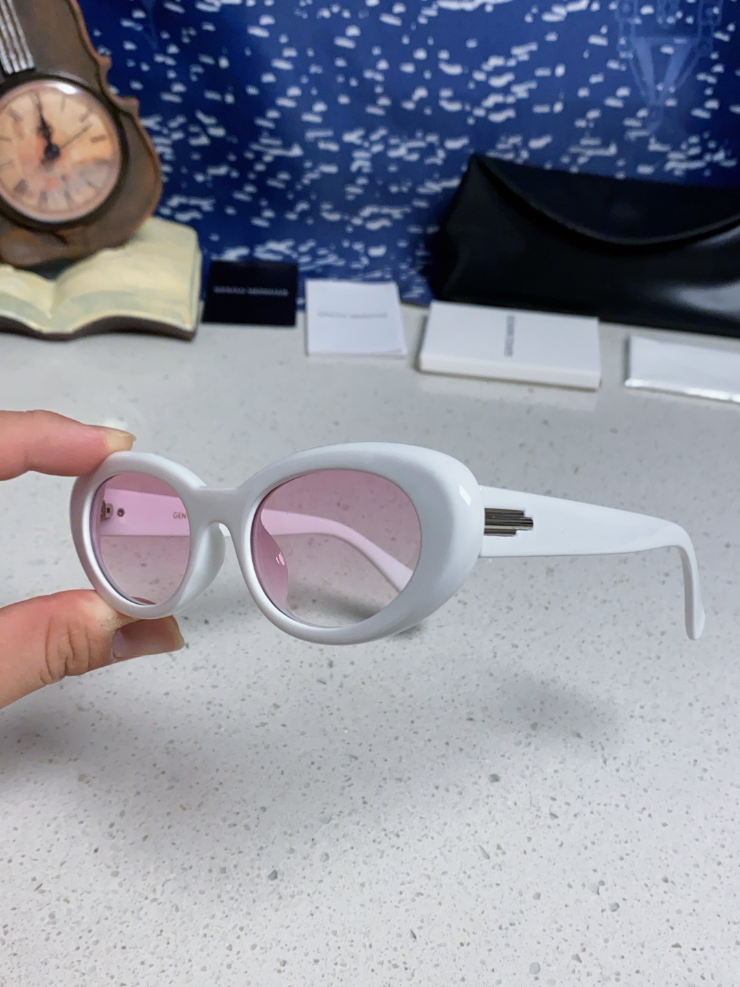 Gentle Moster(GM) 王安宇同款墨镜gm男士痞帅椭圆小框偏光防紫外线近视太阳眼镜女潮 型号