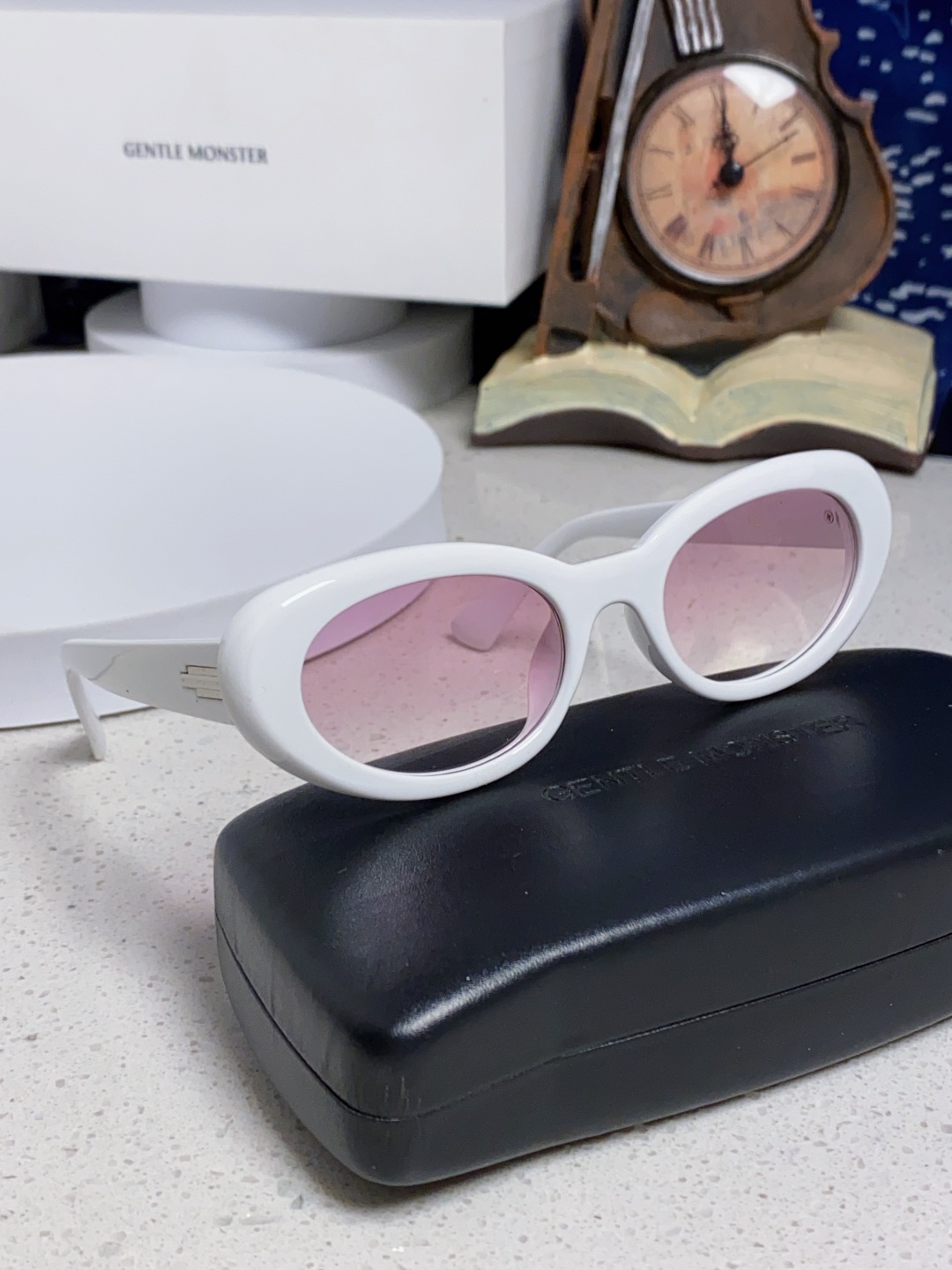 Gentle Moster(GM) 王安宇同款墨镜gm男士痞帅椭圆小框偏光防紫外线近视太阳眼镜女潮 型号