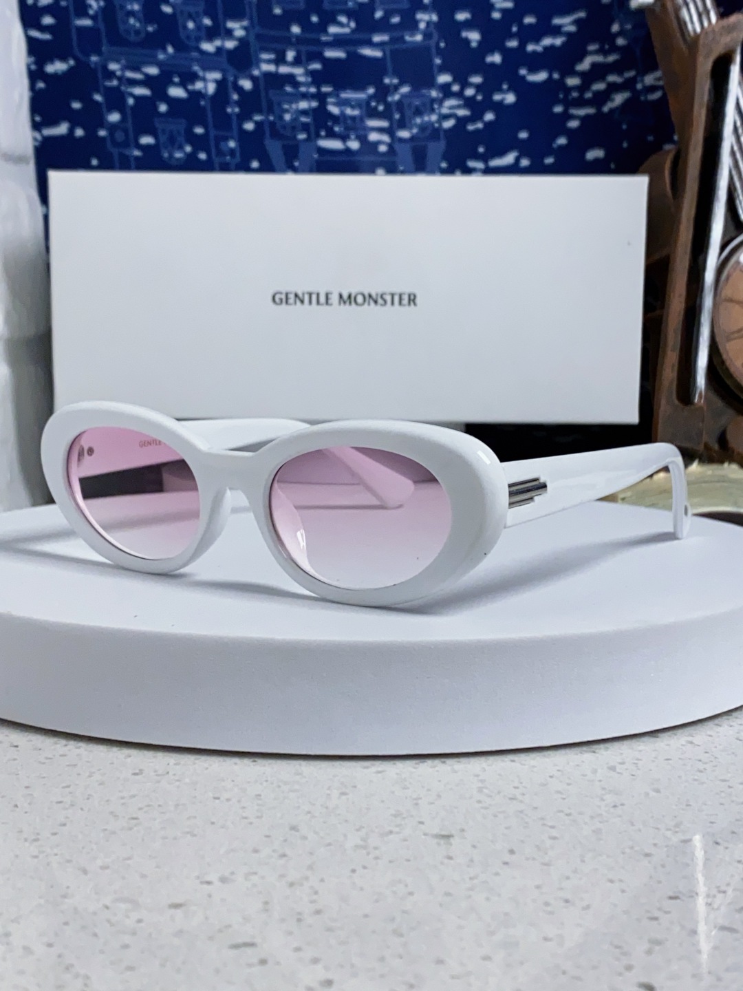 Gentle Moster(GM) 王安宇同款墨镜gm男士痞帅椭圆小框偏光防紫外线近视太阳眼镜女潮 型号