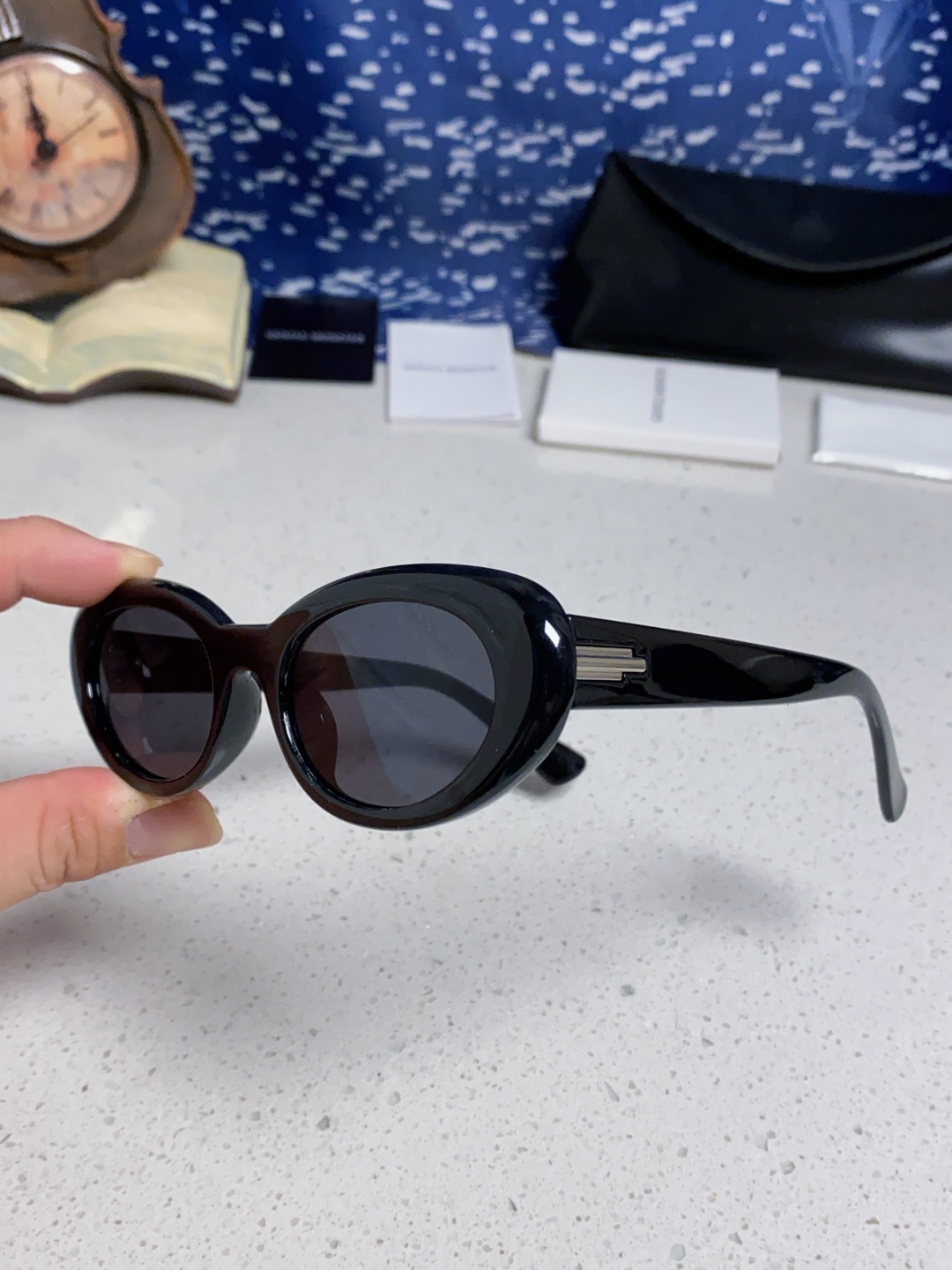 Gentle Moster(GM) 王安宇同款墨镜gm男士痞帅椭圆小框偏光防紫外线近视太阳眼镜女潮 型号