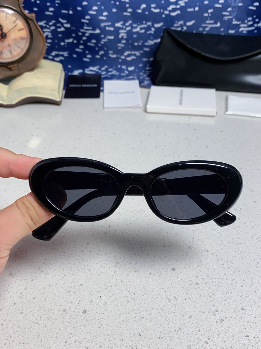 Gentle Moster(GM) 王安宇同款墨镜gm男士痞帅椭圆小框偏光防紫外线近视太阳眼镜女潮 型号