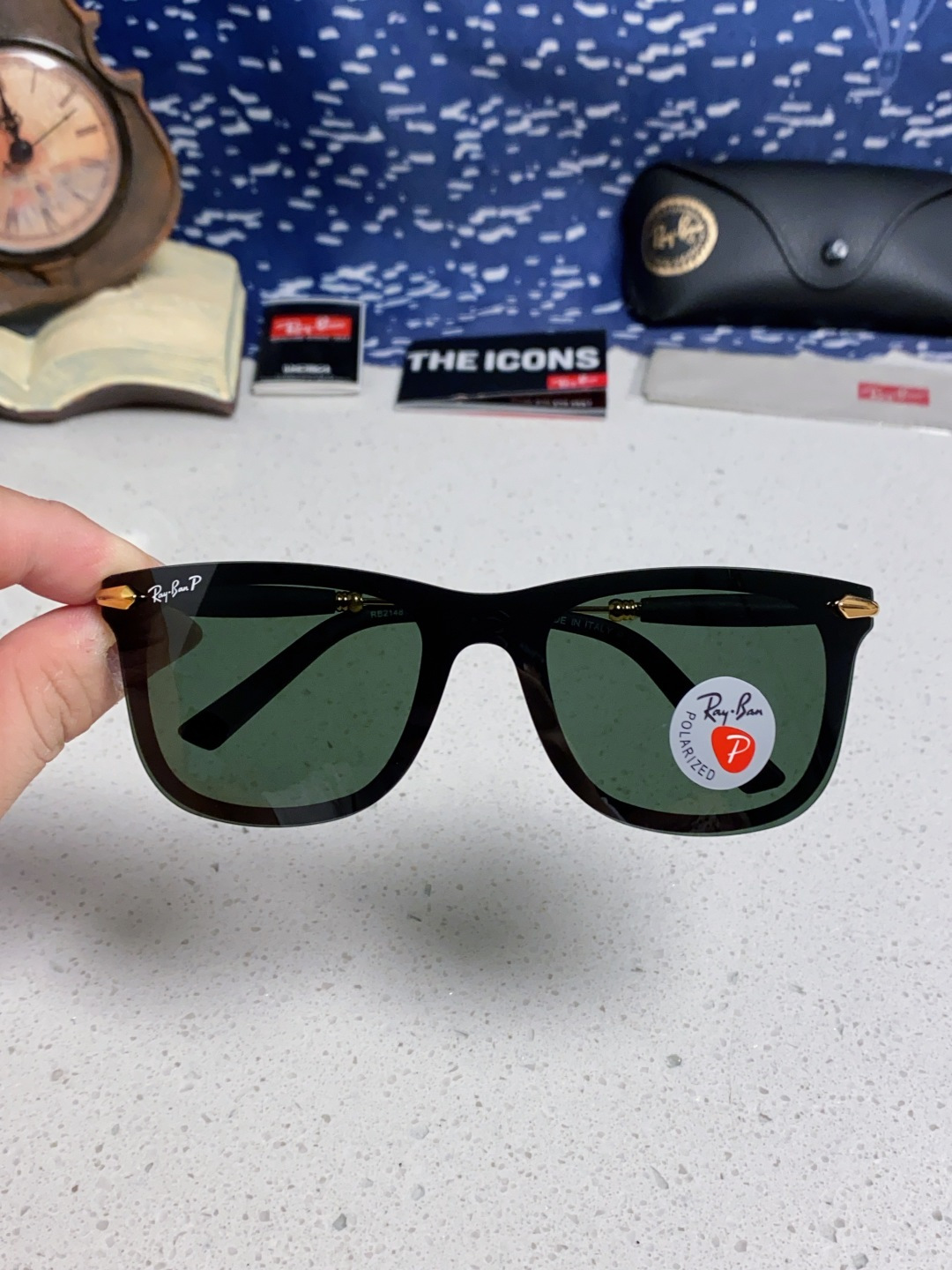 RayBan雷朋 2025新款男友系列方形中性太阳镜 偏光驾驶眼镜 RB2148