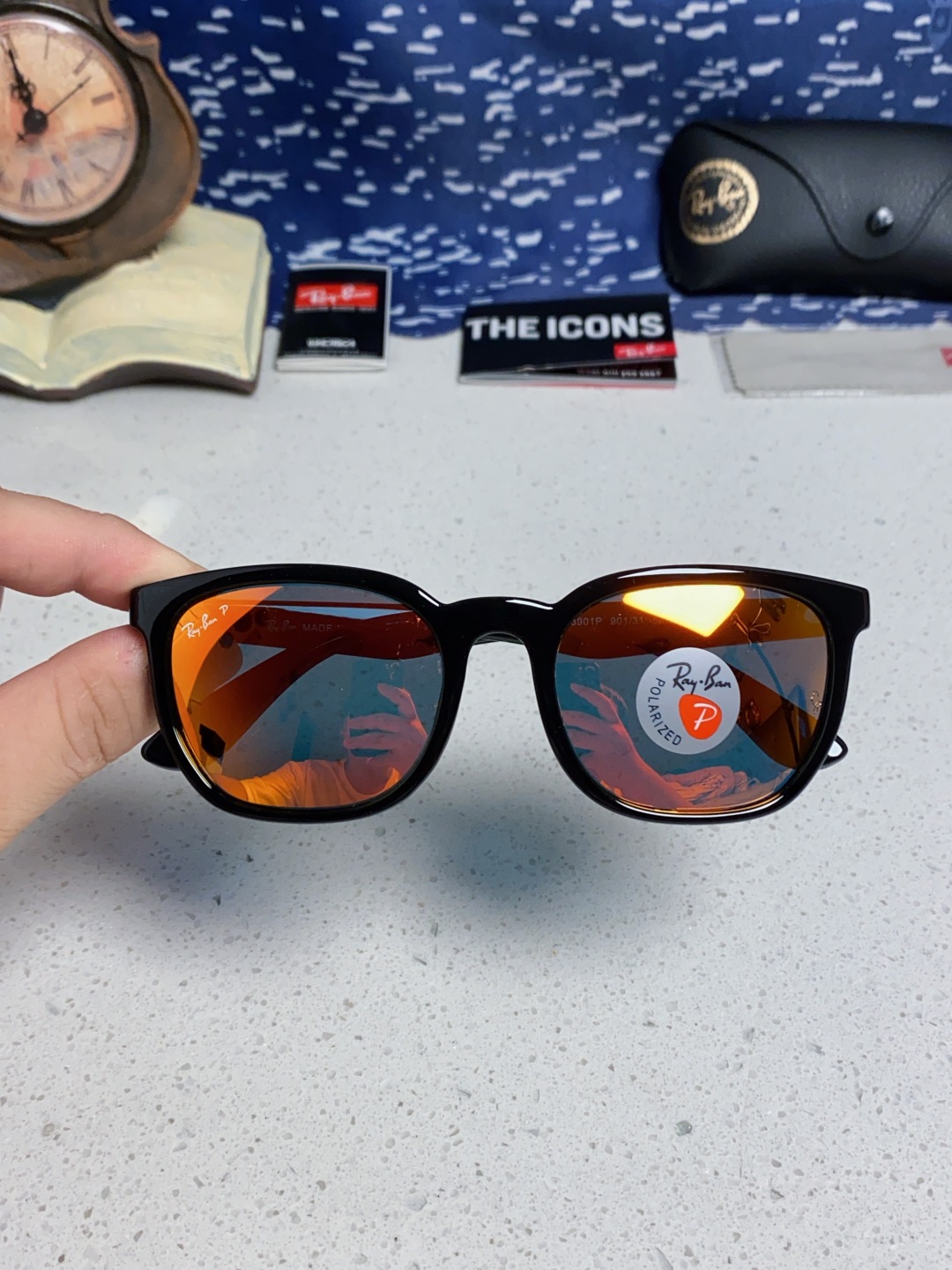 RayBan雷朋 2025新款男女偏光墨镜欧美高端时尚潮流太阳镜户外旅行防晒街拍眼镜 RB43901