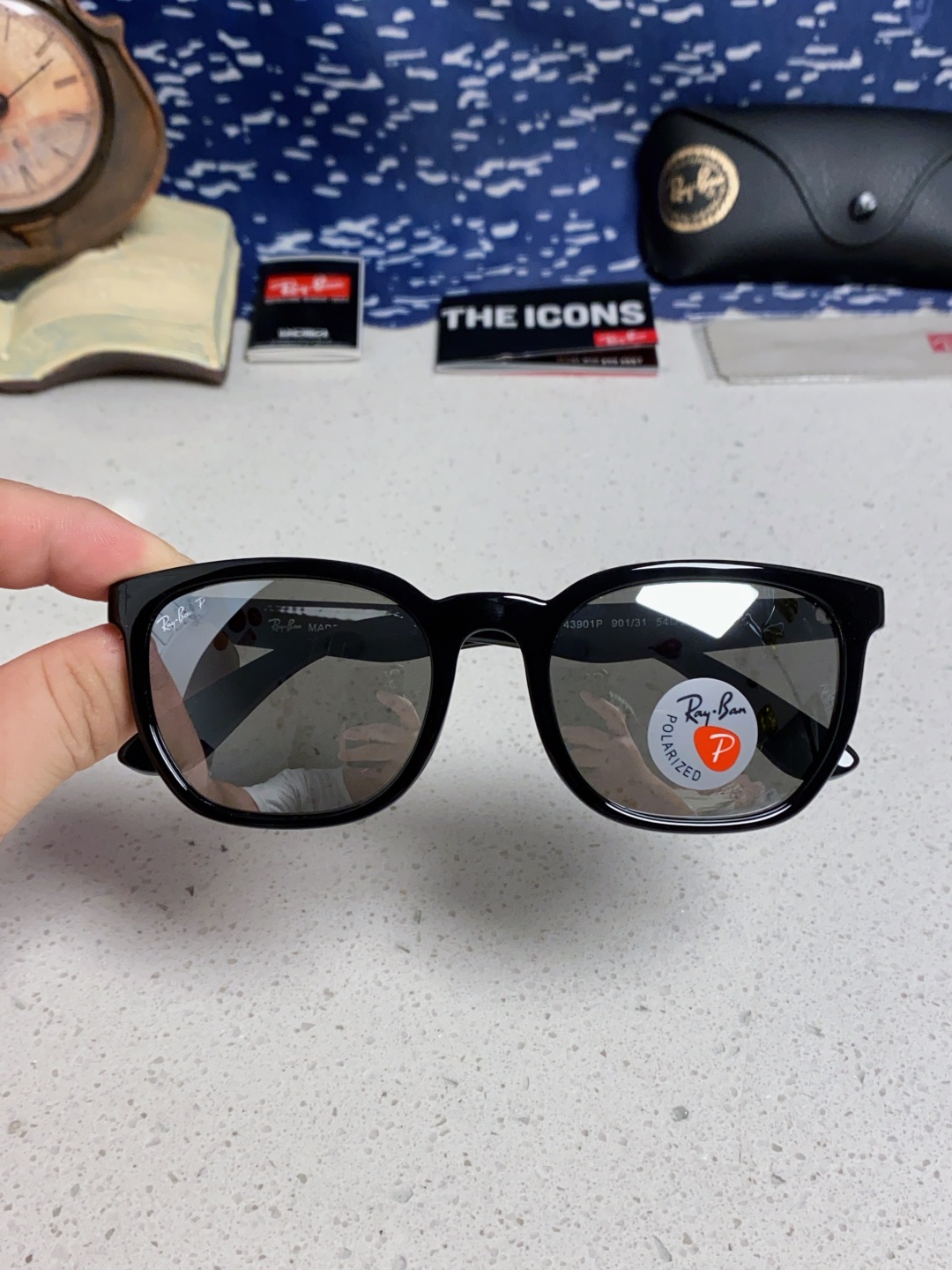 RayBan雷朋 2025新款男女偏光墨镜欧美高端时尚潮流太阳镜户外旅行防晒街拍眼镜 RB43901