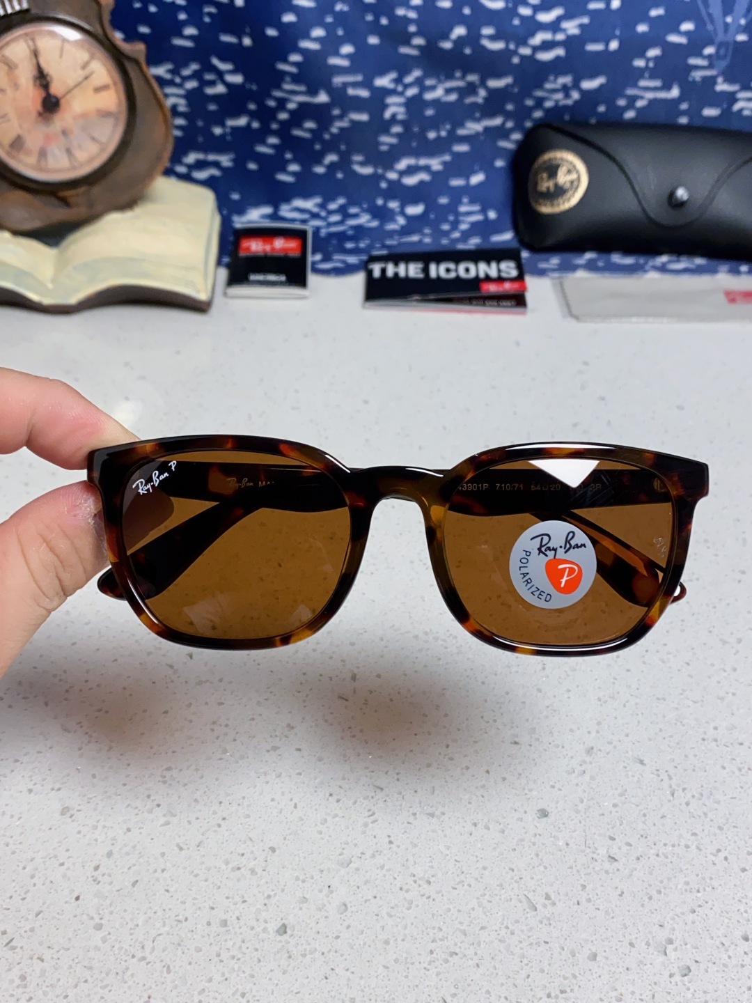 RayBan雷朋 2025新款男女偏光墨镜欧美高端时尚潮流太阳镜户外旅行防晒街拍眼镜 RB43901