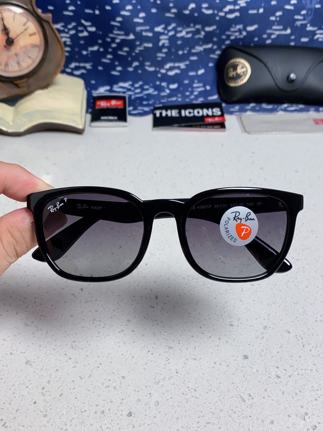 RayBan雷朋 2025新款男女偏光墨镜欧美高端时尚潮流太阳镜户外旅行防晒街拍眼镜 RB43901