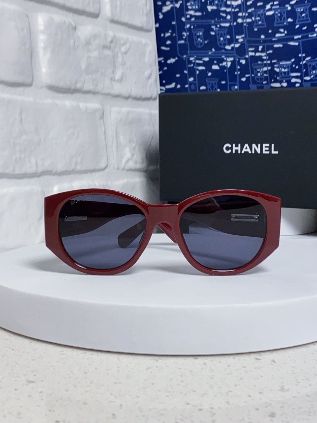  Chanel香奈儿 24新品墨镜女方圆脸太阳眼镜偏光猫眼镜框  宽腿 网红爆款 女士墨镜