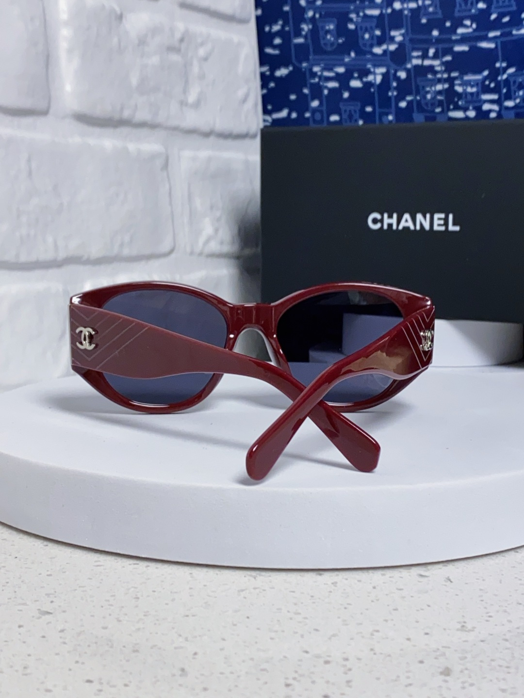  Chanel香奈儿 24新品墨镜女方圆脸太阳眼镜偏光猫眼镜框  宽腿 网红爆款 女士墨镜