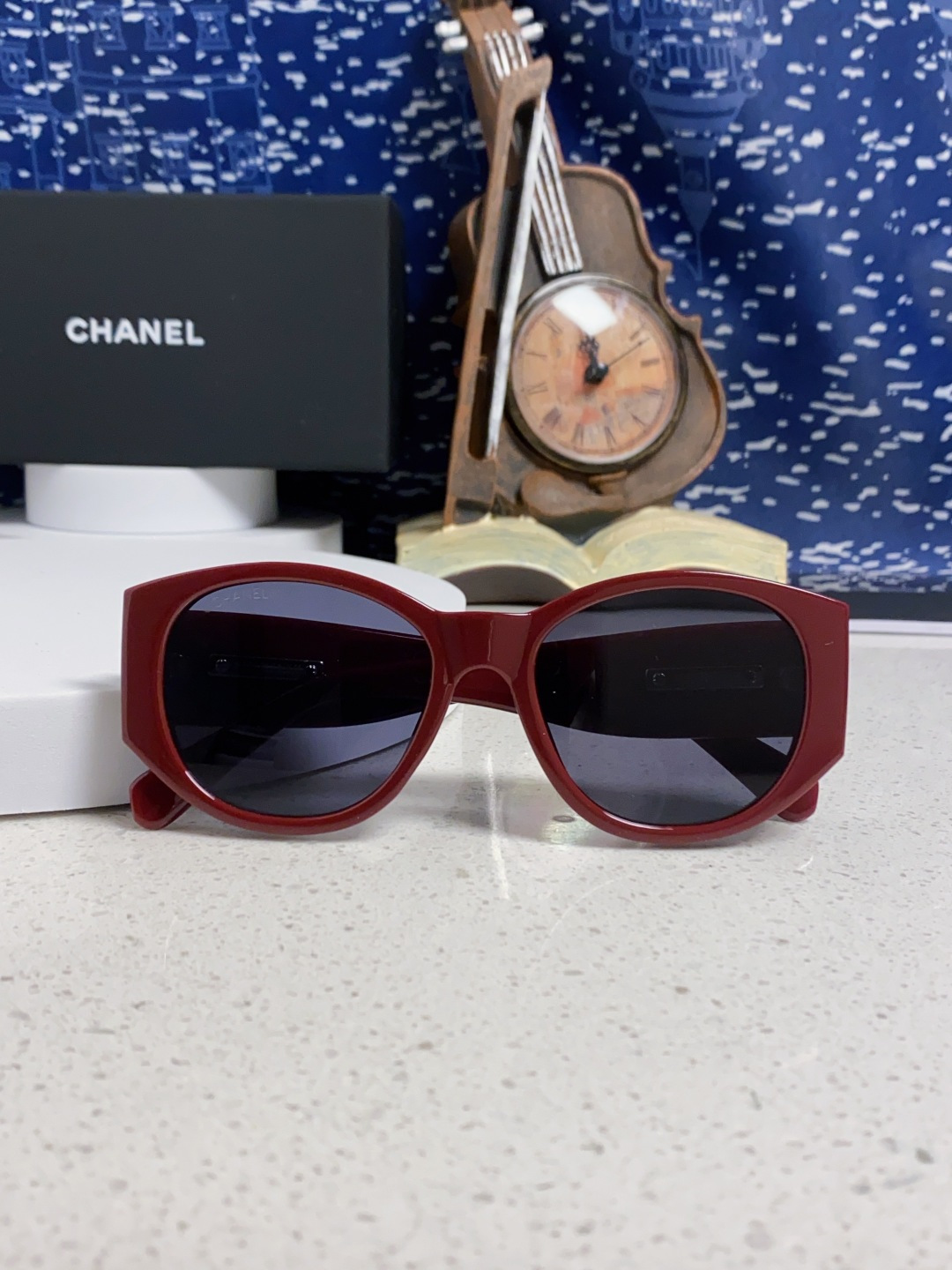  Chanel香奈儿 24新品墨镜女方圆脸太阳眼镜偏光猫眼镜框  宽腿 网红爆款 女士墨镜