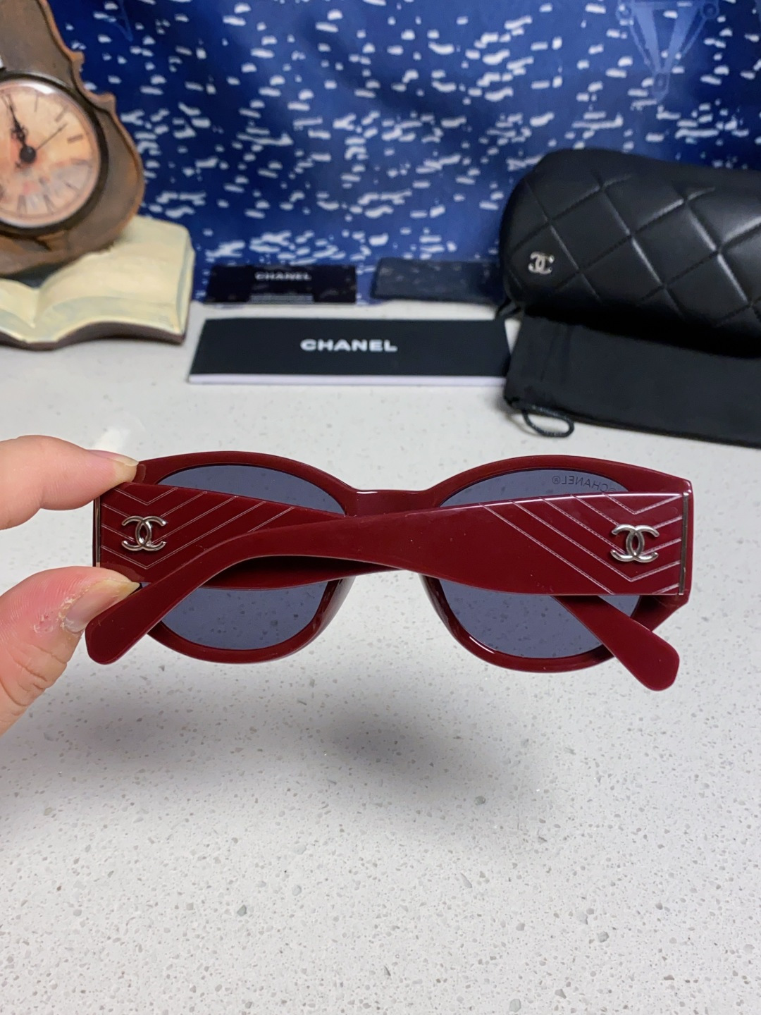  Chanel香奈儿 24新品墨镜女方圆脸太阳眼镜偏光猫眼镜框  宽腿 网红爆款 女士墨镜