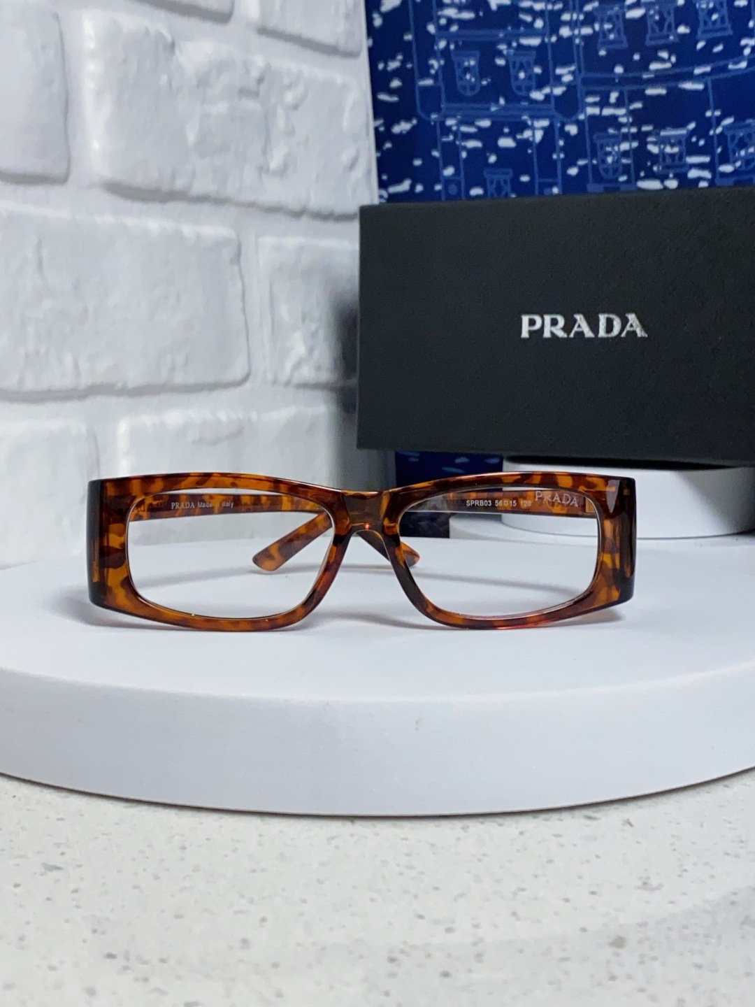 Prada普拉达 2025新款欧美时尚方形护目未来科技感太阳镜时尚潮流设计墨镜可配度数 SPRB03