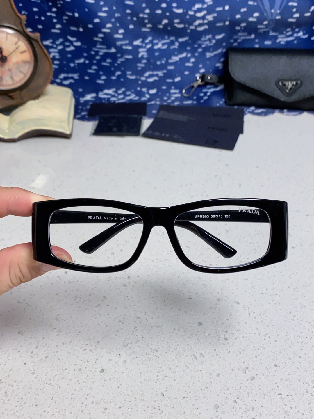 Prada普拉达 2025新款欧美时尚方形护目未来科技感太阳镜时尚潮流设计墨镜可配度数 SPRB03