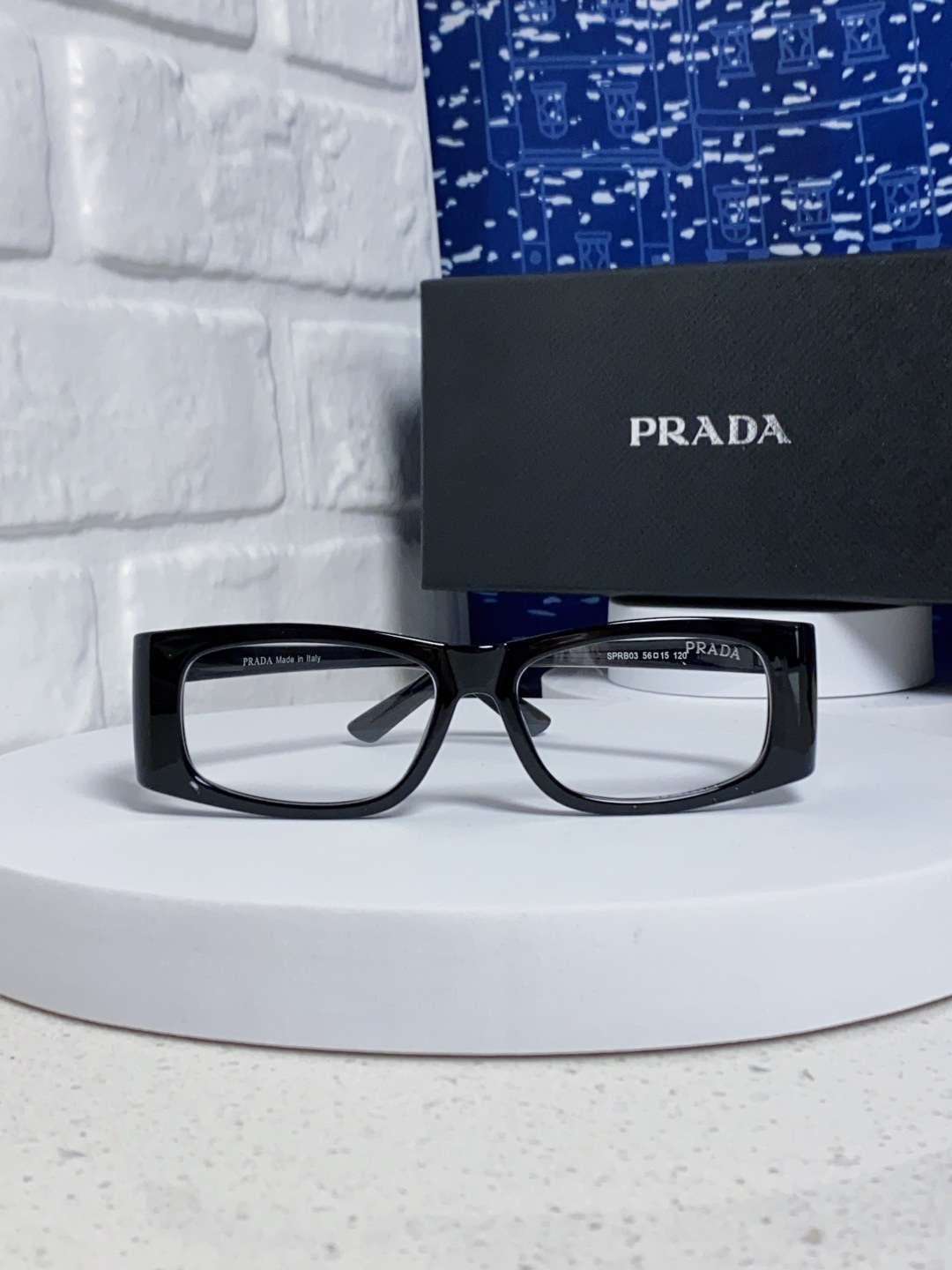 Prada普拉达 2025新款欧美时尚方形护目未来科技感太阳镜时尚潮流设计墨镜可配度数 SPRB03