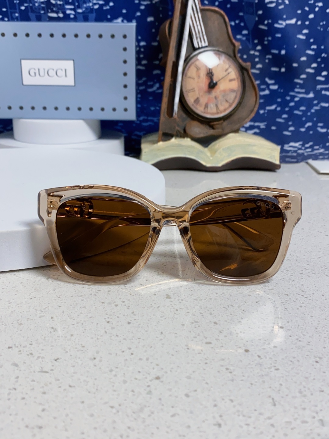 Gucci古奇 2025新款时尚潮流方圆防晒出行眼镜太阳镜墨镜 男女通用