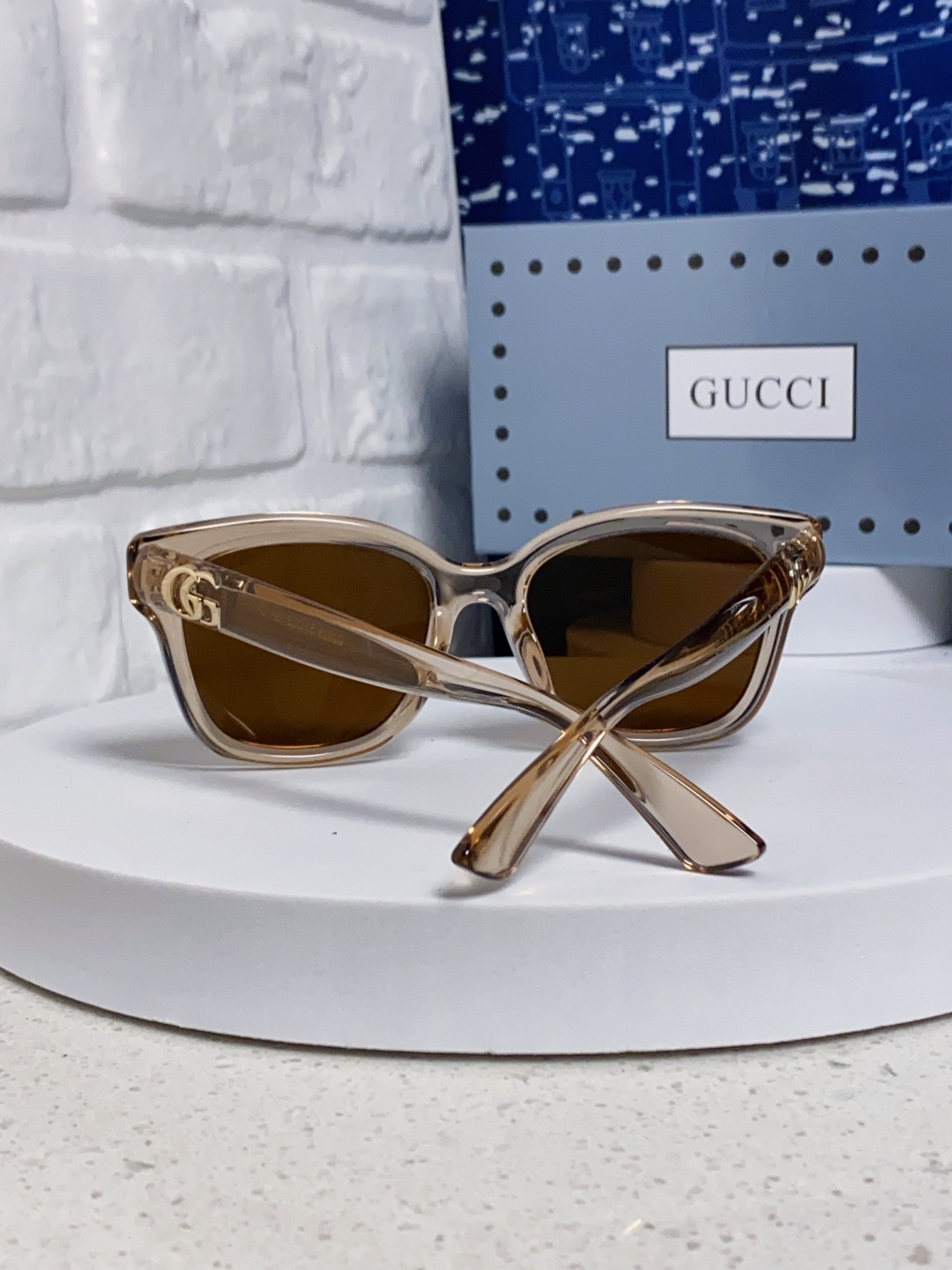 Gucci古奇 2025新款时尚潮流方圆防晒出行眼镜太阳镜墨镜 男女通用