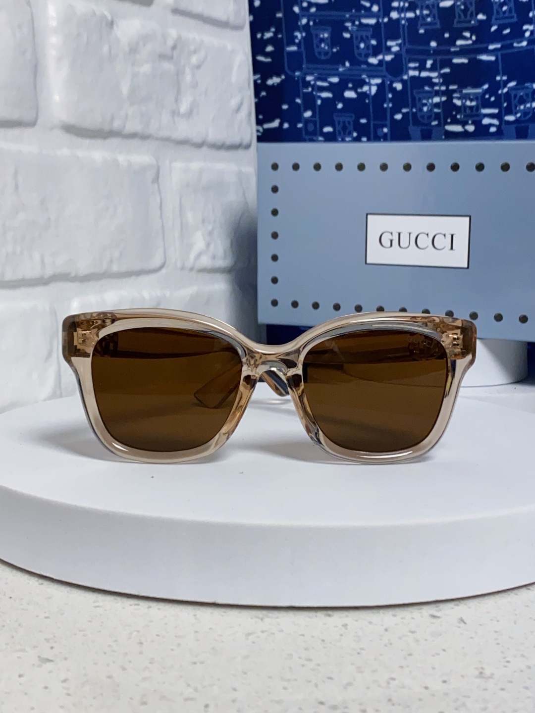 Gucci古奇 2025新款时尚潮流方圆防晒出行眼镜太阳镜墨镜 男女通用