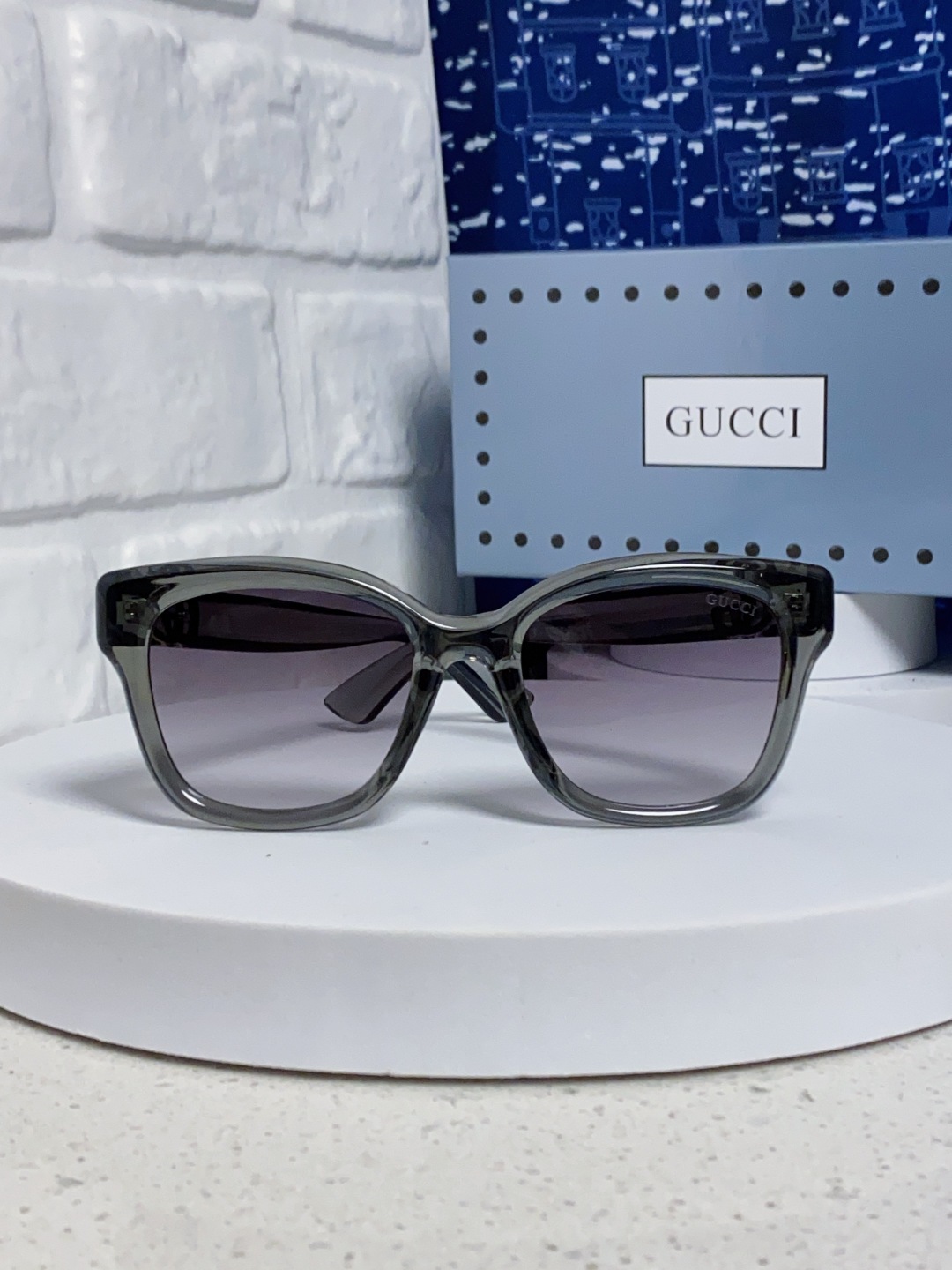 Gucci古奇 2025新款时尚潮流方圆防晒出行眼镜太阳镜墨镜 男女通用