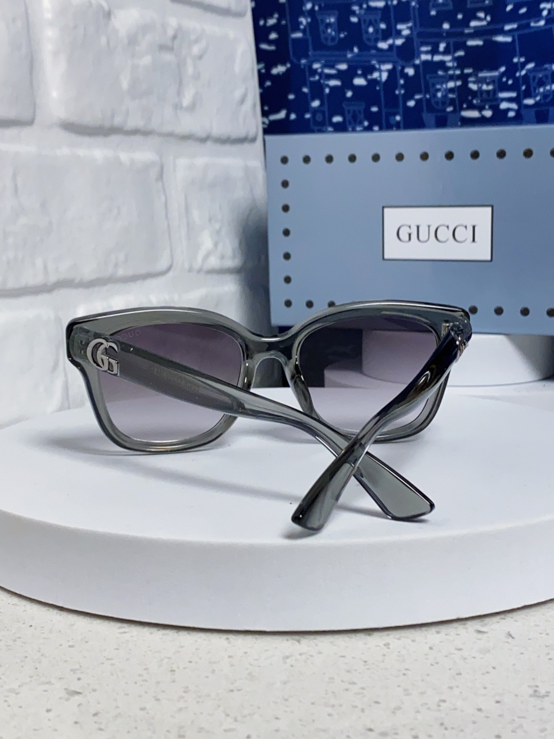 Gucci古奇 2025新款时尚潮流方圆防晒出行眼镜太阳镜墨镜 男女通用