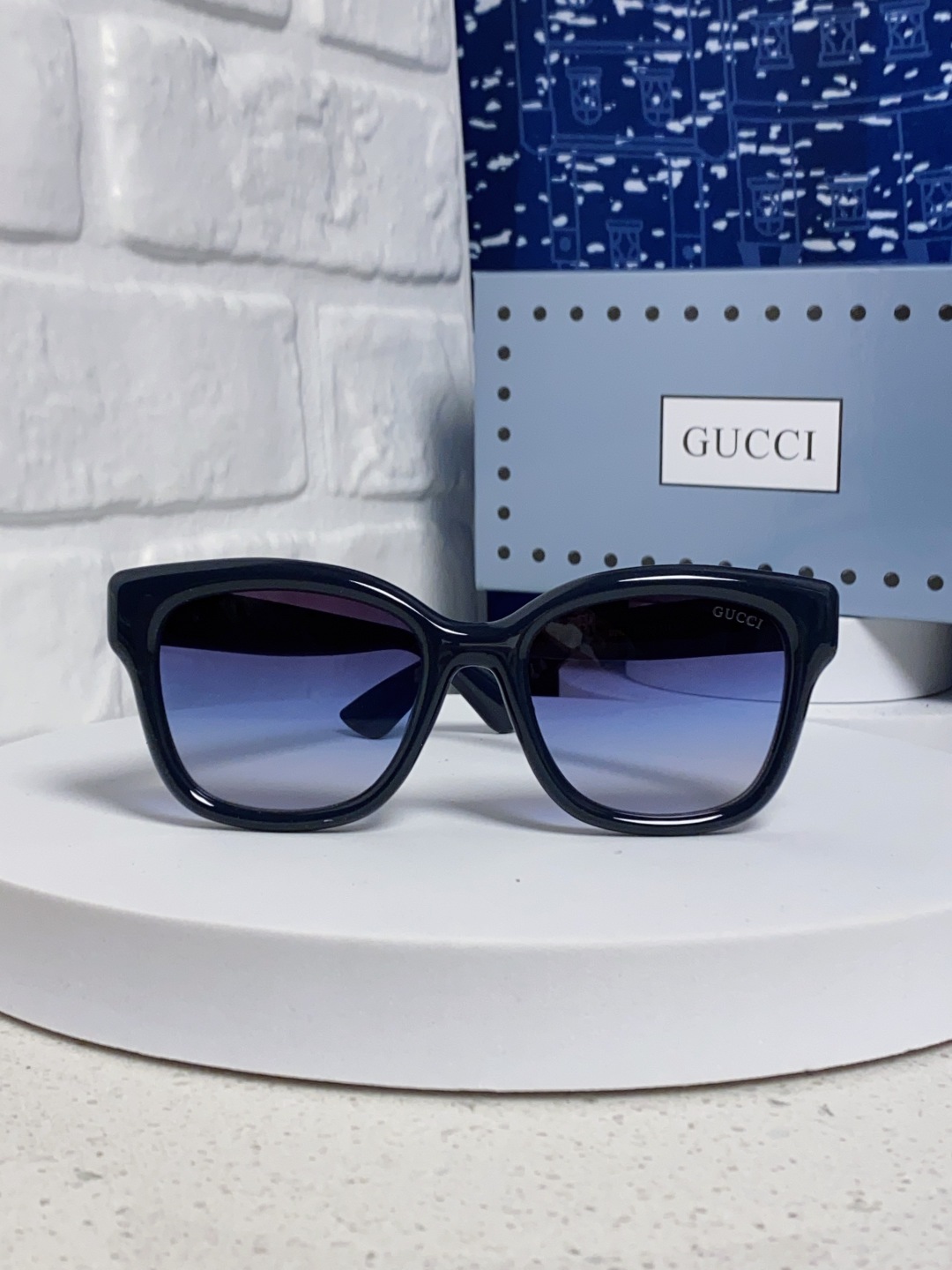 Gucci古奇 2025新款时尚潮流方圆防晒出行眼镜太阳镜墨镜 男女通用