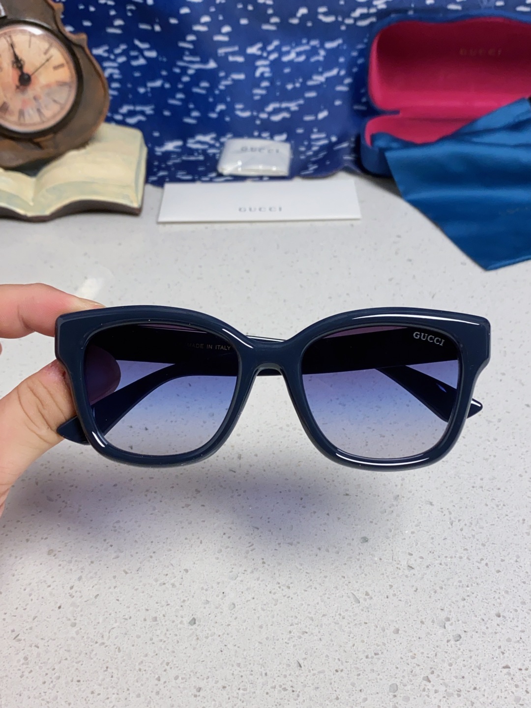 Gucci古奇 2025新款时尚潮流方圆防晒出行眼镜太阳镜墨镜 男女通用