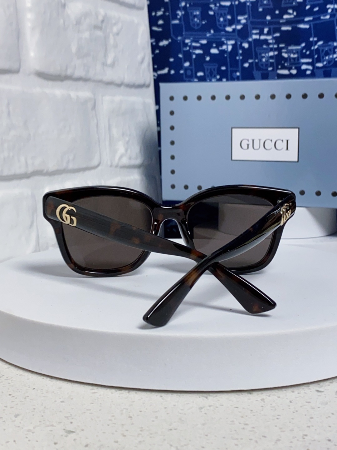 Gucci古奇 2025新款时尚潮流方圆防晒出行眼镜太阳镜墨镜 男女通用