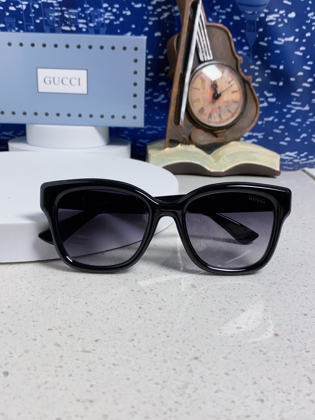 Gucci古奇 2025新款时尚潮流方圆防晒出行眼镜太阳镜墨镜 男女通用