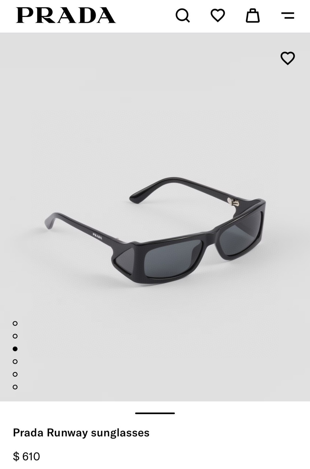 Prada普拉达 2025新款欧美时尚方形护目未来科技感太阳镜时尚潮流设计墨镜可配度数 SPRB03