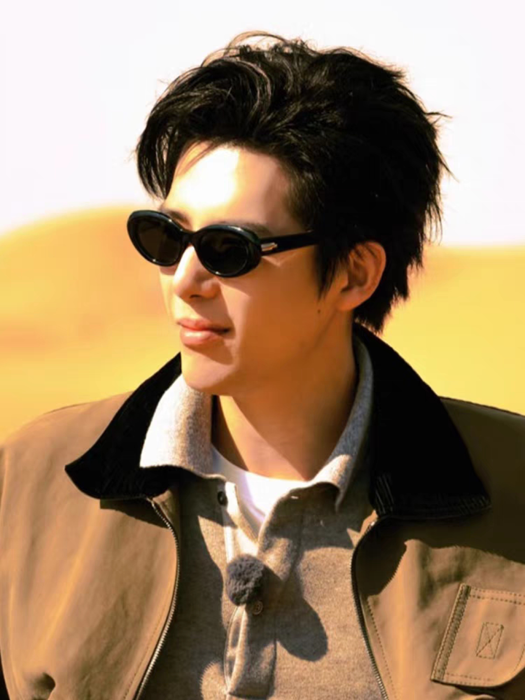 Gentle Moster(GM) 王安宇同款墨镜gm男士痞帅椭圆小框偏光防紫外线近视太阳眼镜女潮 型号