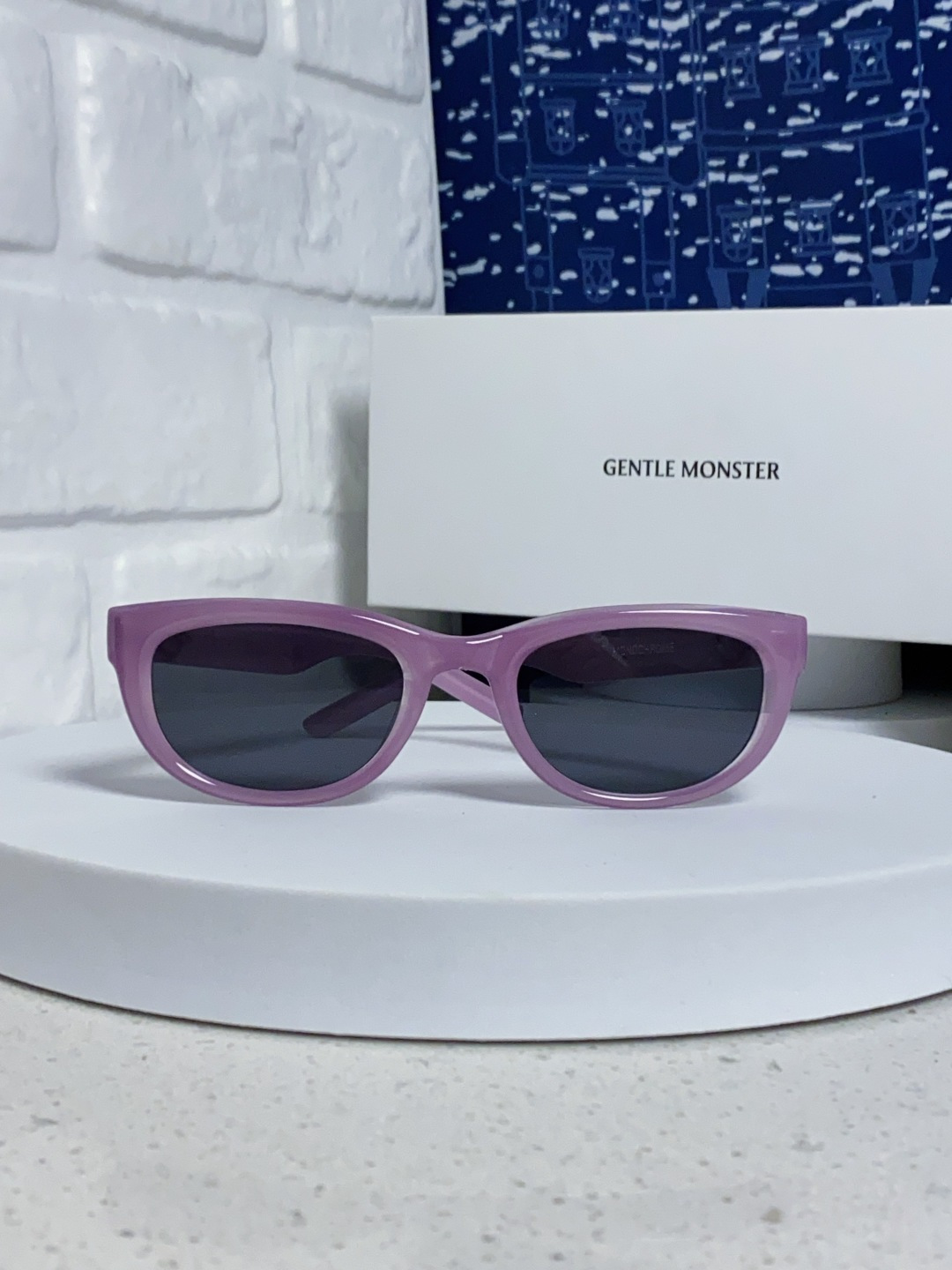 Gentle Moster(GM) 王嘉尔同款高品质欧美小框墨镜男时尚太阳镜女款防紫外线眼镜驾驶镜椭圆形