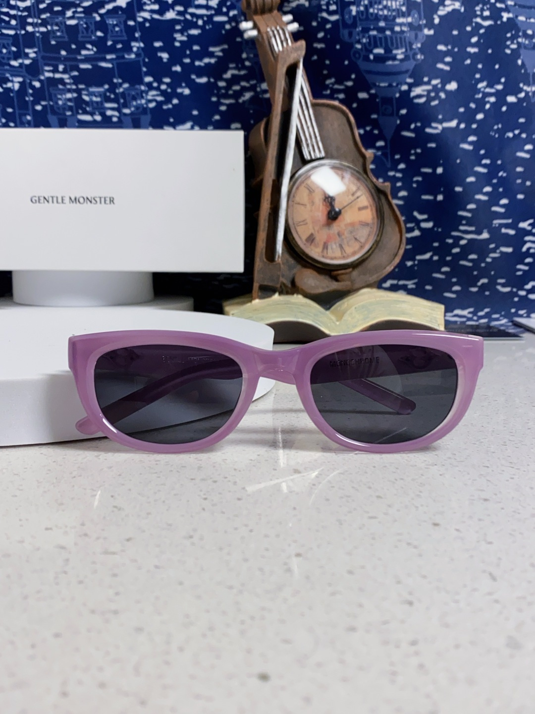 Gentle Moster(GM) 王嘉尔同款高品质欧美小框墨镜男时尚太阳镜女款防紫外线眼镜驾驶镜椭圆形