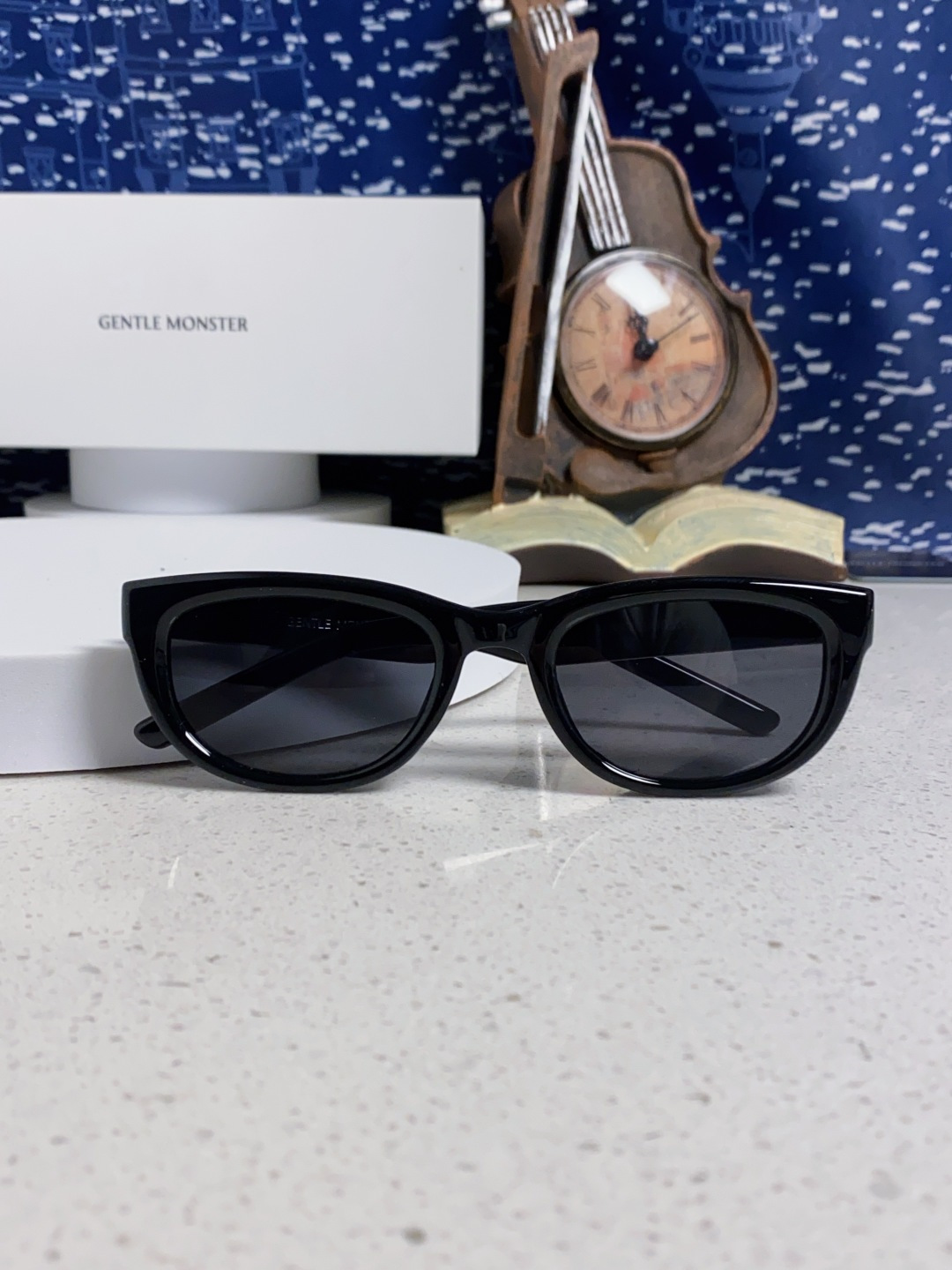 Gentle Moster(GM) 王嘉尔同款高品质欧美小框墨镜男时尚太阳镜女款防紫外线眼镜驾驶镜椭圆形