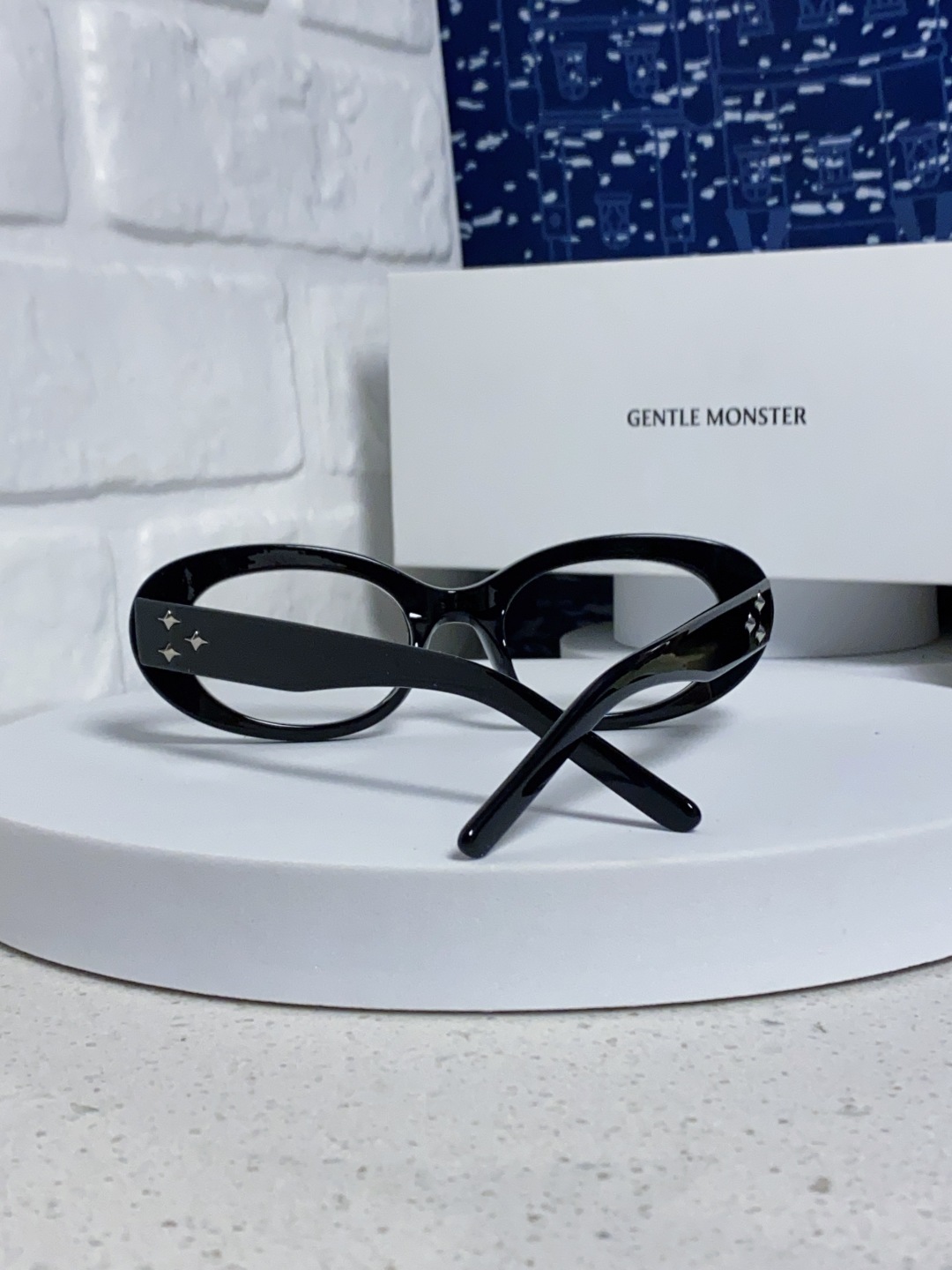 Gentle Moster(GM) 2025新款 ins椭圆猫眼偏光墨镜女高级感防紫外线时尚遮阳防晒近视