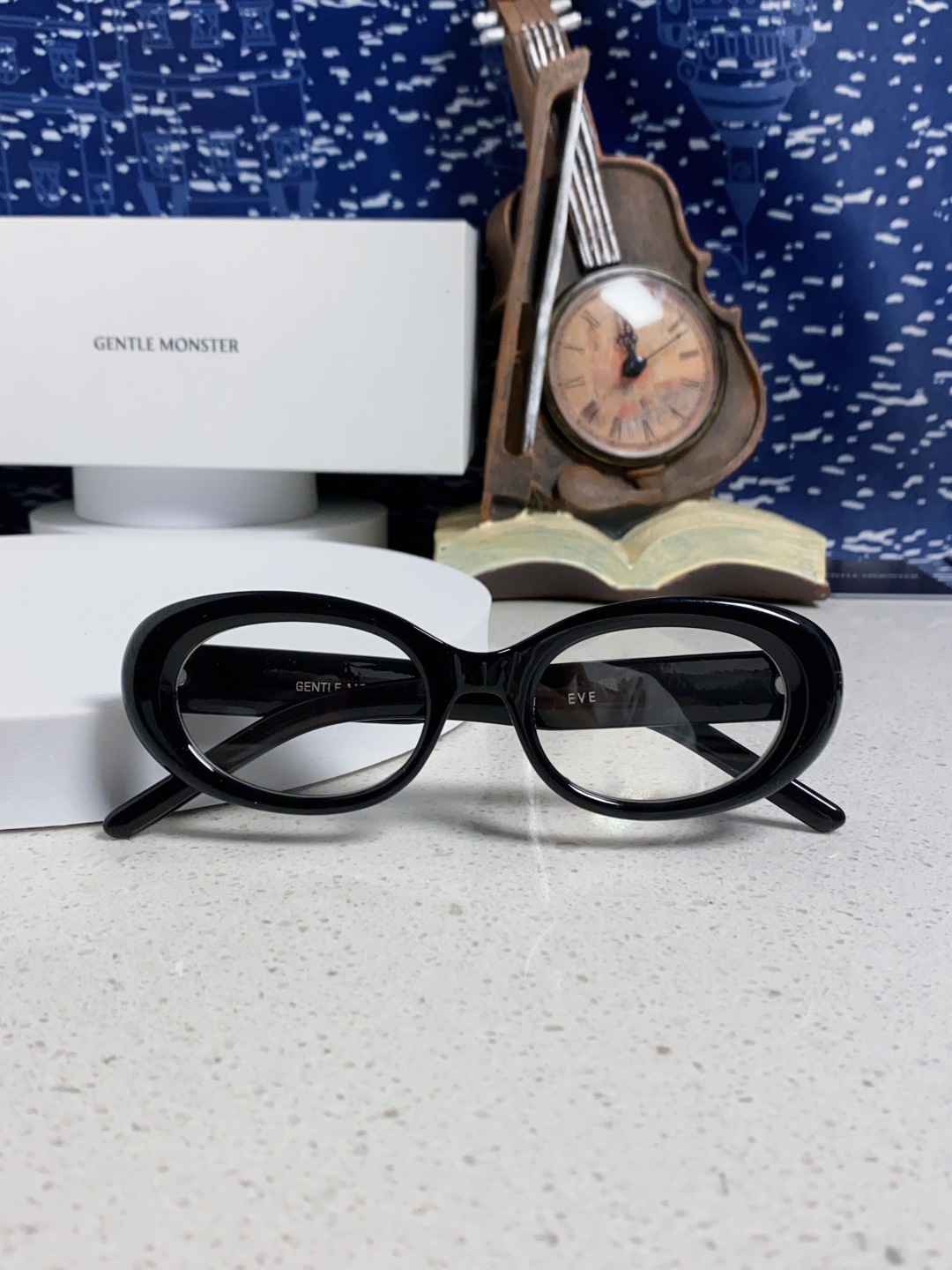 Gentle Moster(GM) 2025新款 ins椭圆猫眼偏光墨镜女高级感防紫外线时尚遮阳防晒近视