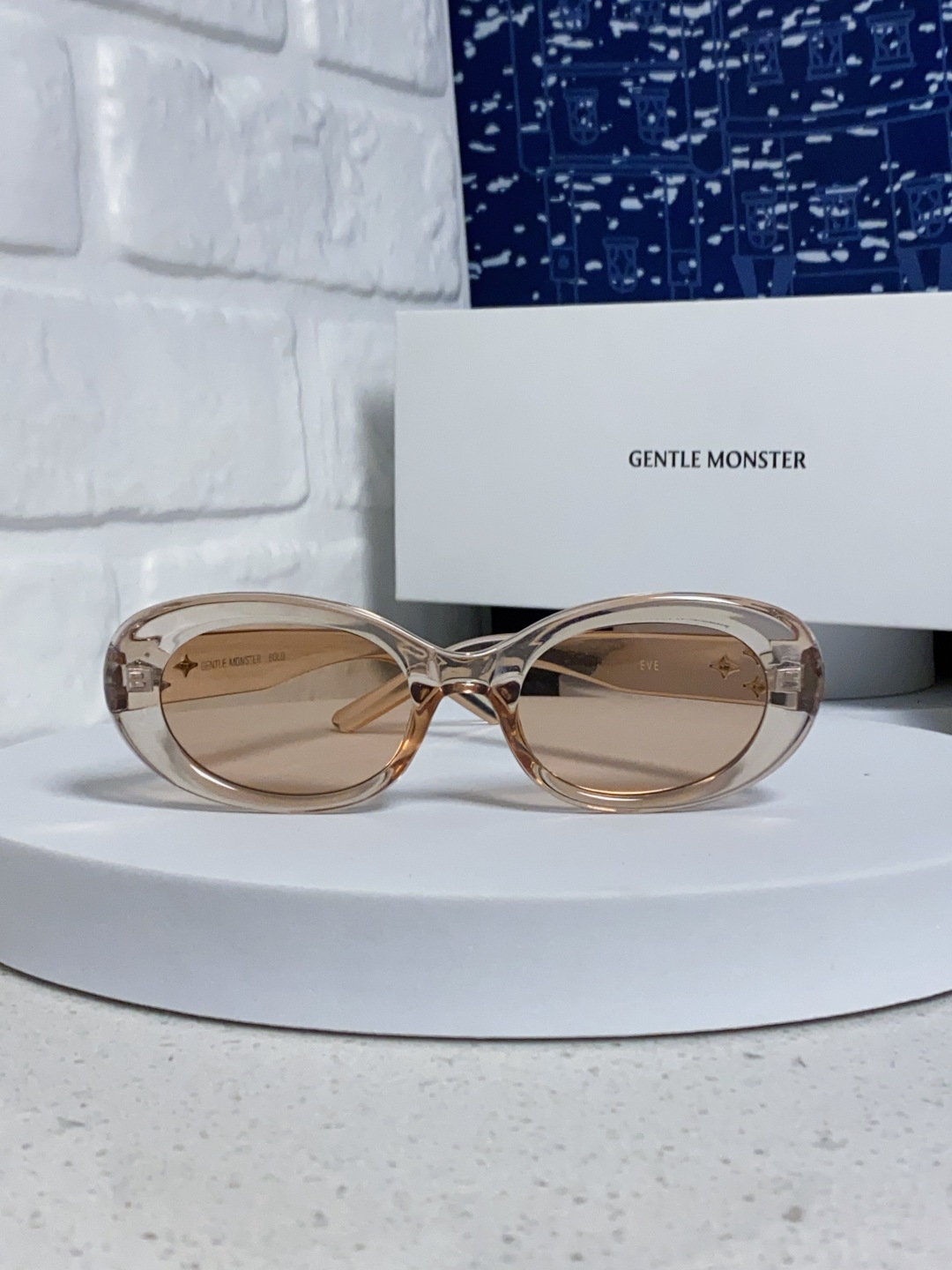 Gentle Moster(GM) 2025新款 ins椭圆猫眼偏光墨镜女高级感防紫外线时尚遮阳防晒近视