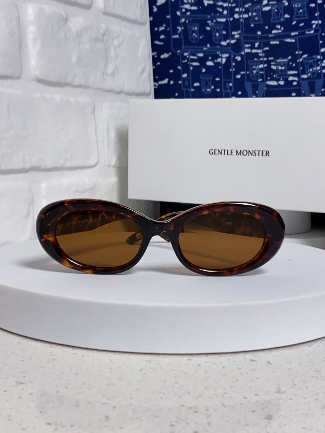Gentle Moster(GM) 2025新款 ins椭圆猫眼偏光墨镜女高级感防紫外线时尚遮阳防晒近视