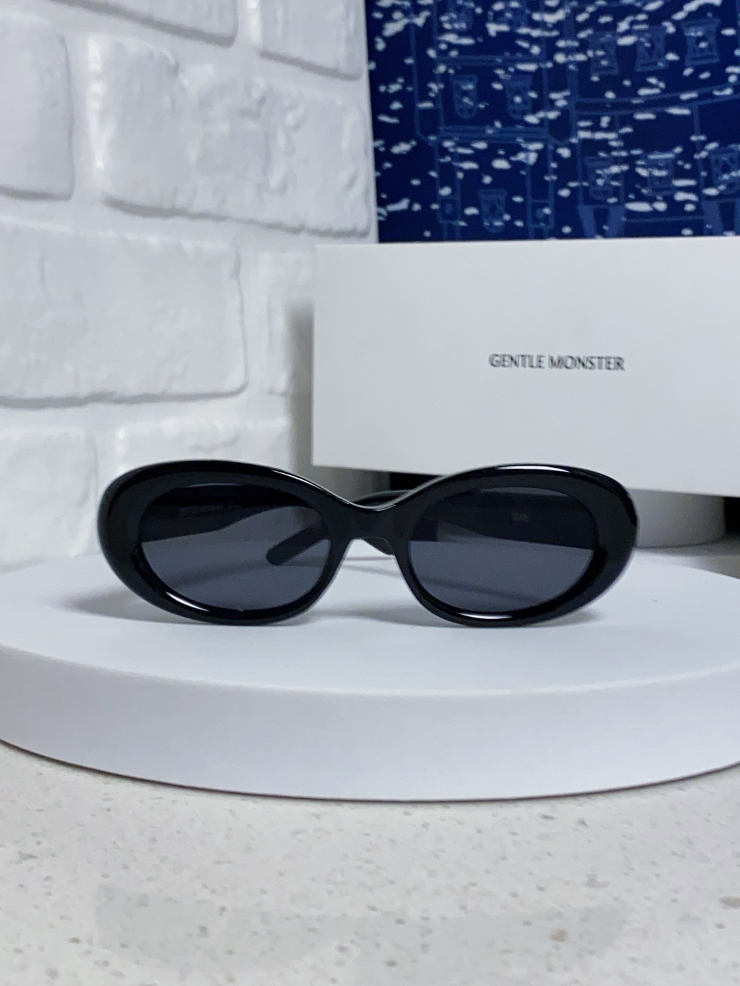 Gentle Moster(GM) 2025新款 ins椭圆猫眼偏光墨镜女高级感防紫外线时尚遮阳防晒近视